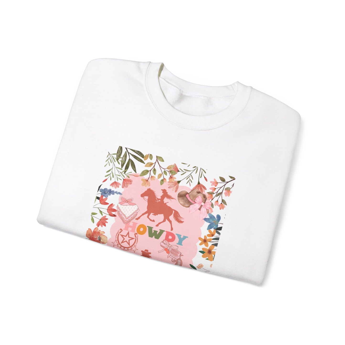 Howdy Floral Unisex Heavy Blend™ Crewneck Sweatshirt