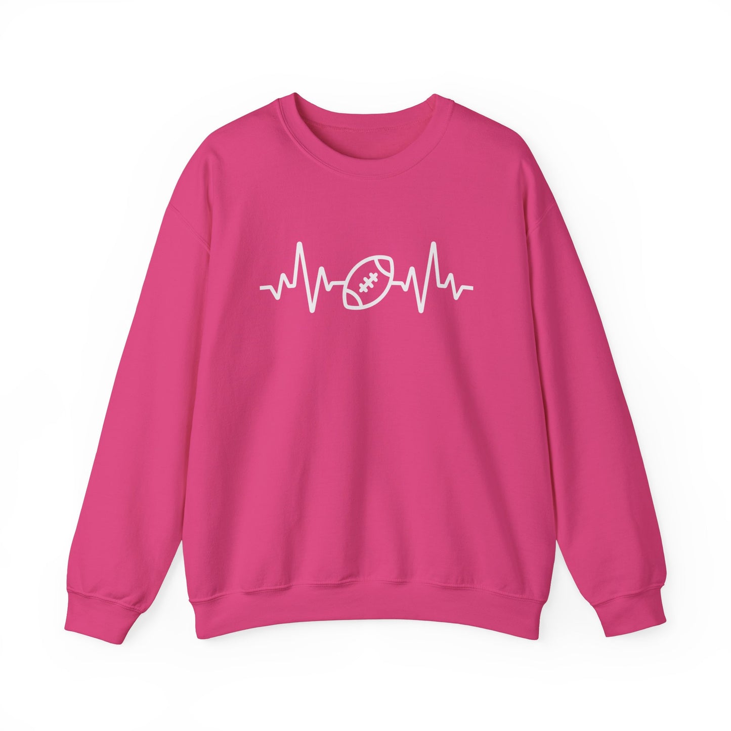 Football Heartbeat Unisex Heavy Blend™ Crewneck Sweatshirt