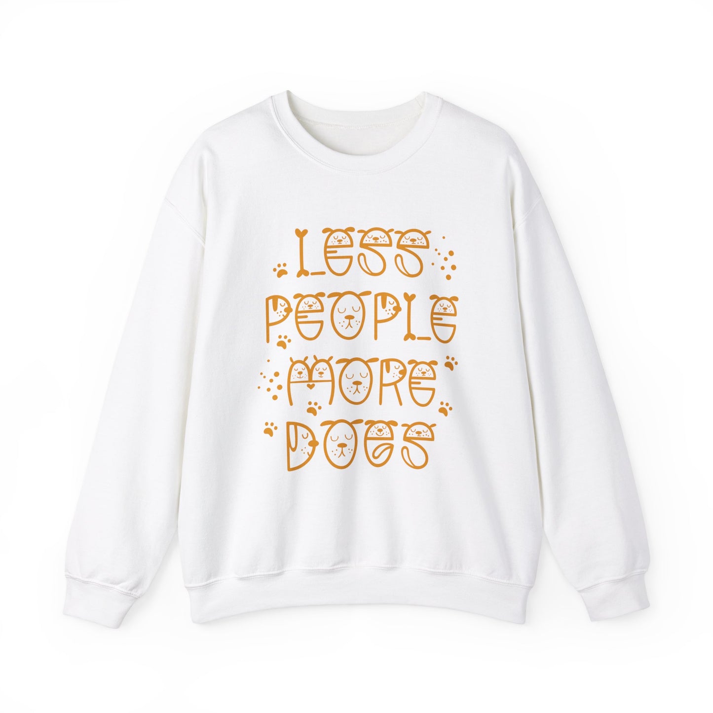 Less People More Dogs Unisex Heavy Blend™ Crewneck Sweatshirt