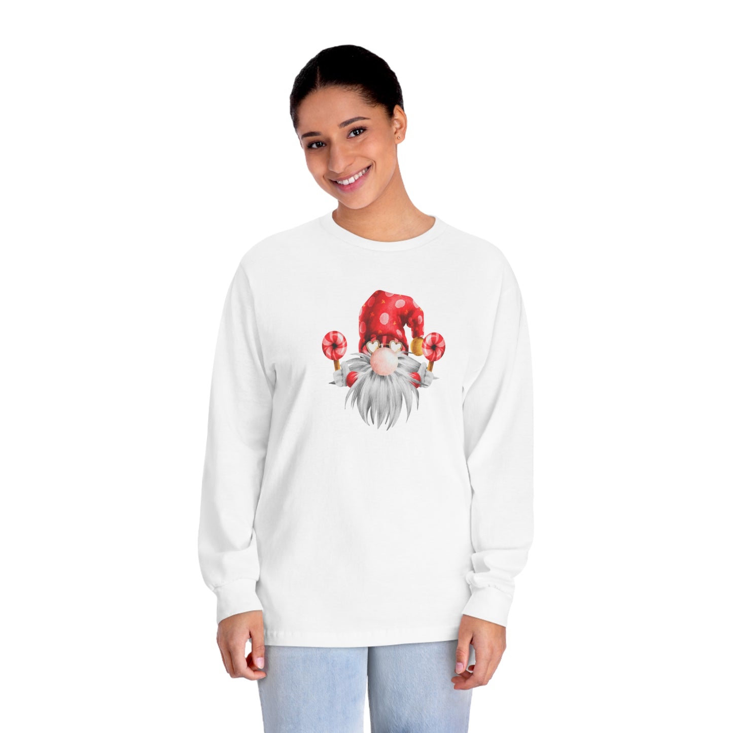 Peppermint Gnomie Unisex Classic Long Sleeve T-Shirt