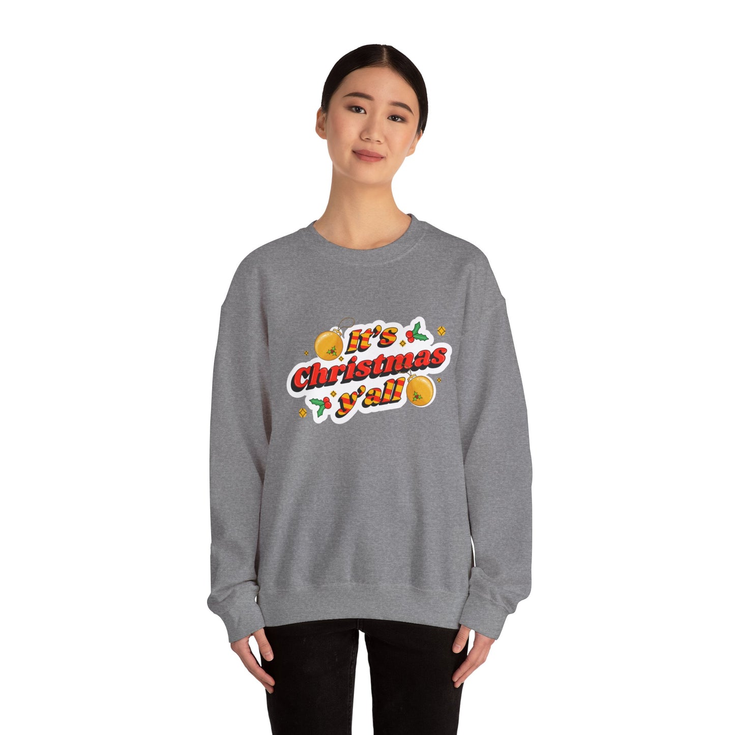 Christmas Ya’ll Unisex Heavy Blend™ Crewneck Sweatshirt