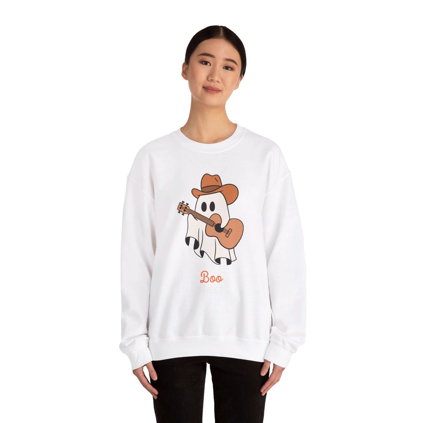 Guitar Boo Sheet Unisex Heavy Blend™ Crewneck Sweatshirt