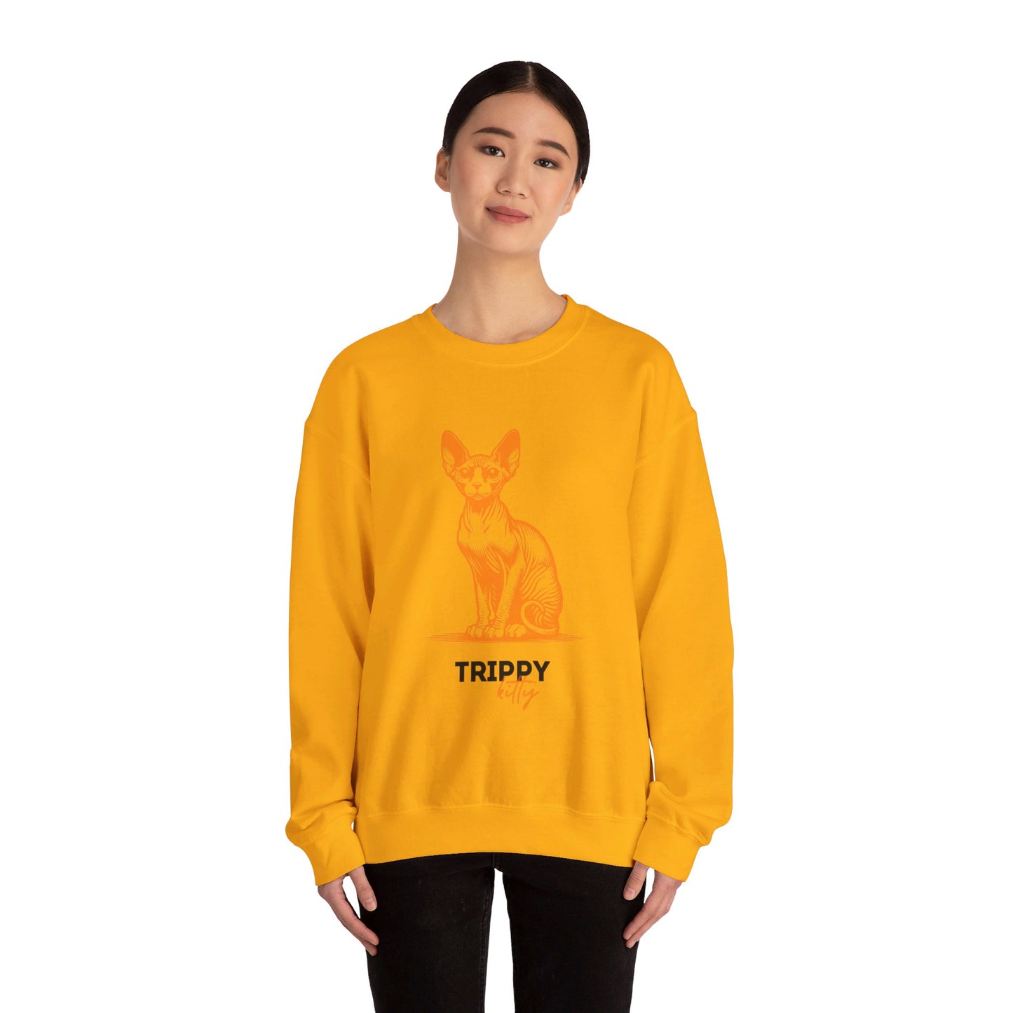 Trippy Kitty Unisex Heavy Blend™ Crewneck Sweatshirt