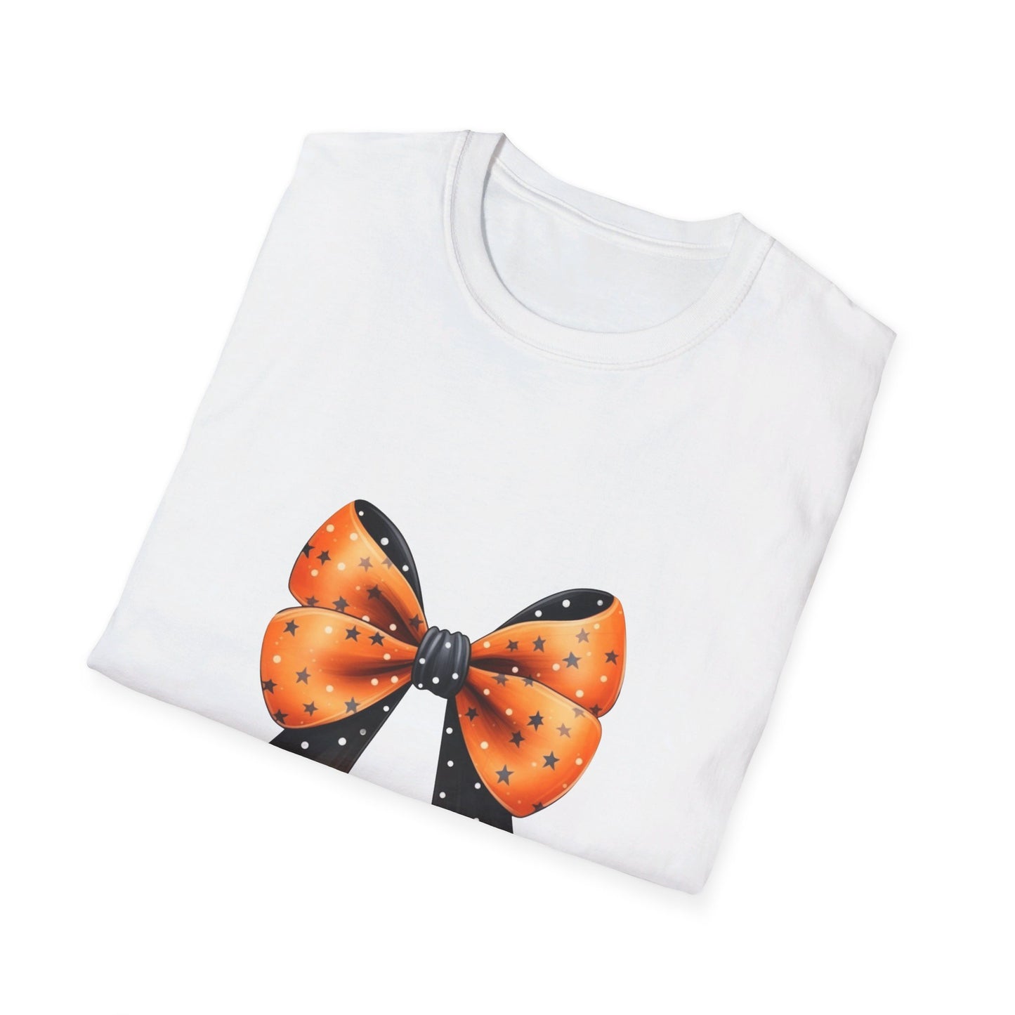 Orange & Black Bow Unisex Softstyle T-Shirt