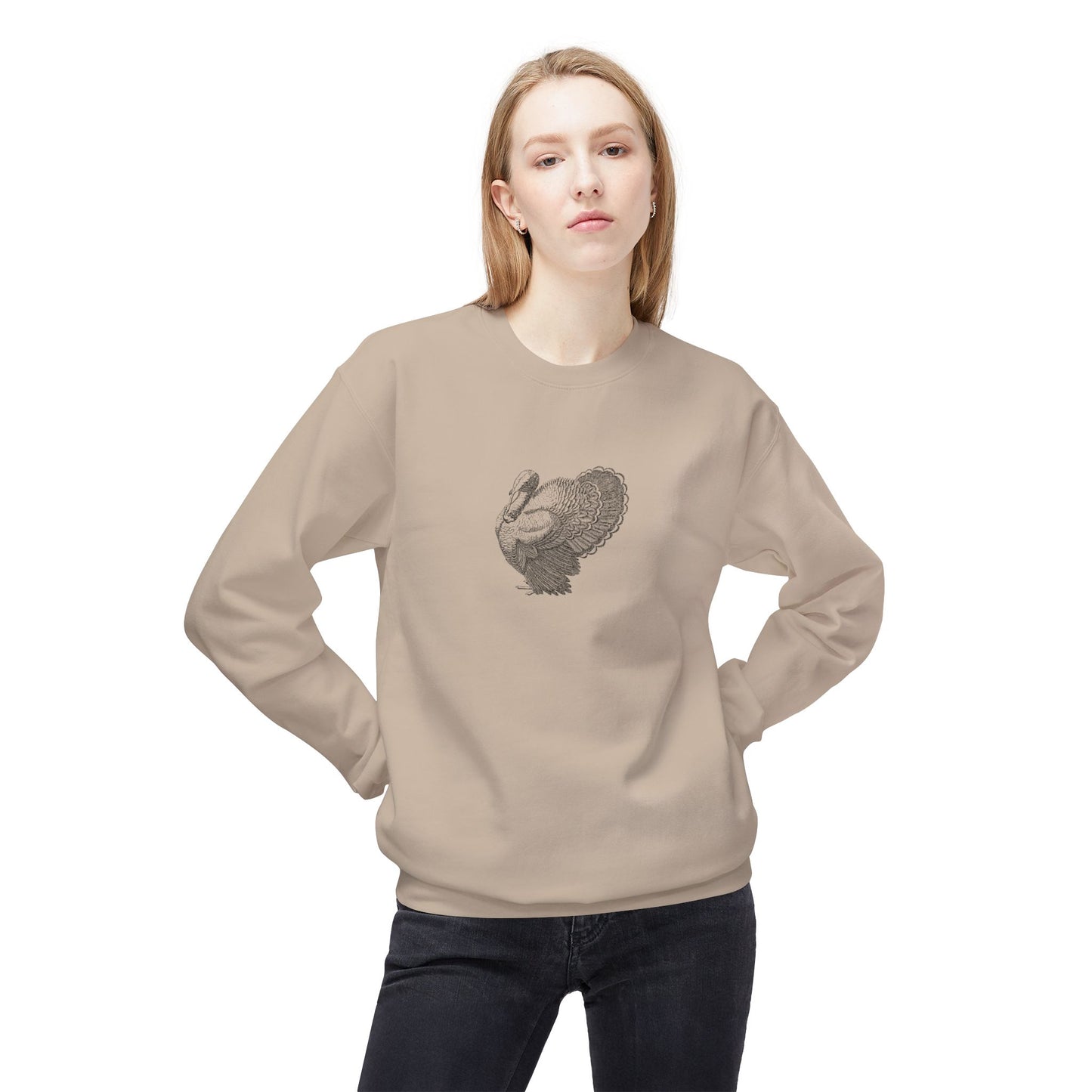 Ink Turkey Unisex Midweight Softstyle Fleece Crewneck Sweatshirt