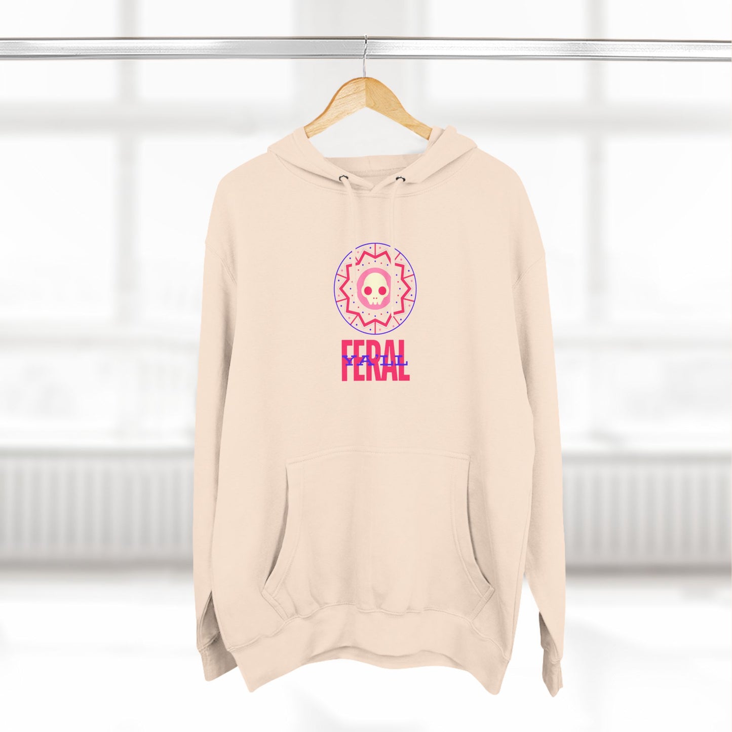 Feral Three-Panel Fleece Hoodie