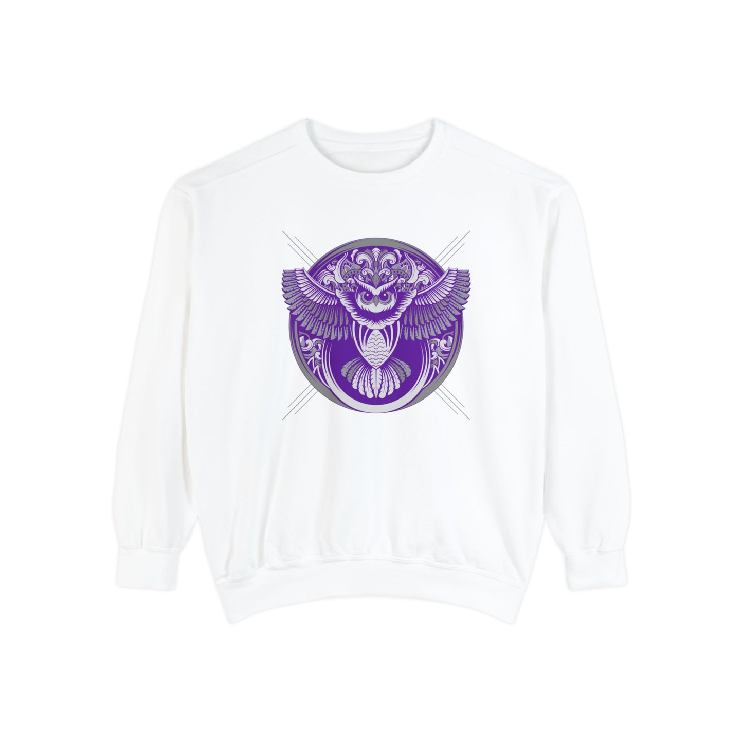 Rising Owl Unisex Garment-Dyed Sweatshirt