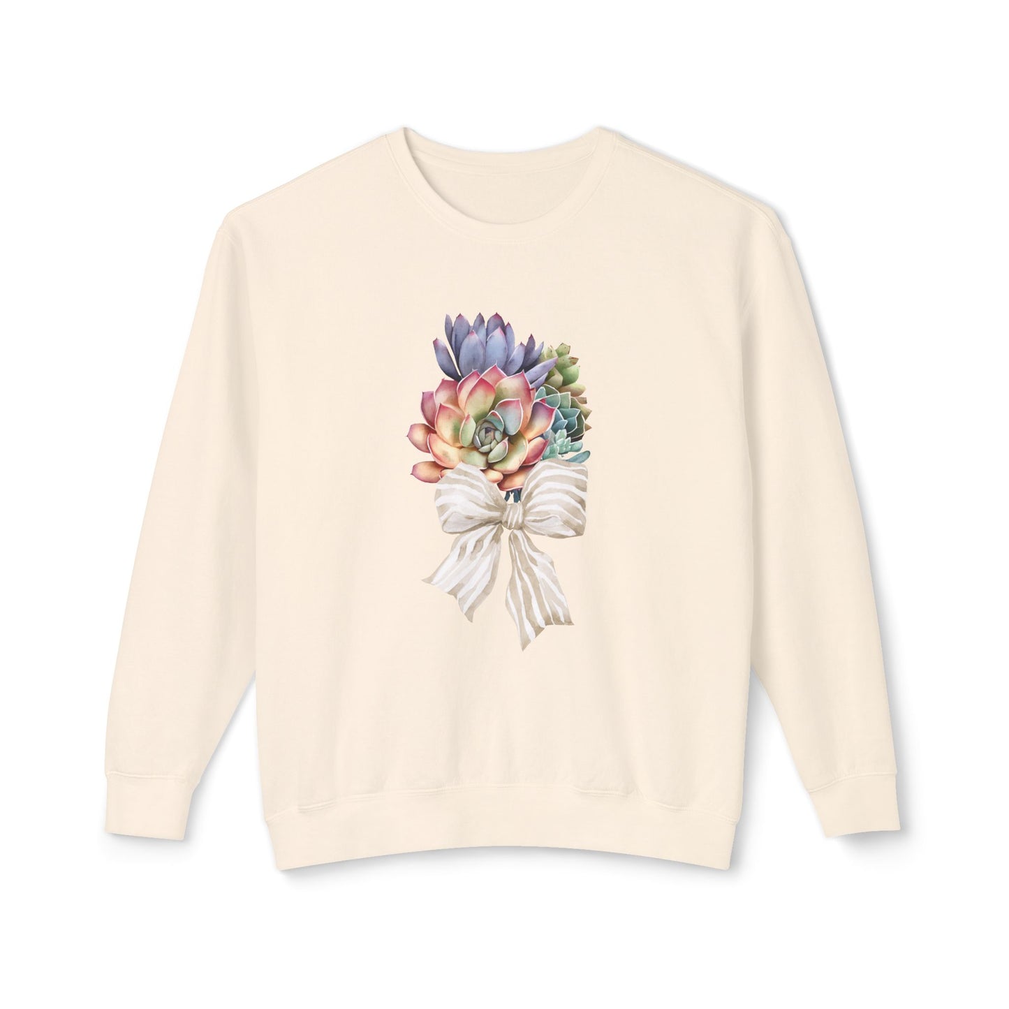 Succulent Celebration Unisex Lightweight Crewneck Sweatshirt