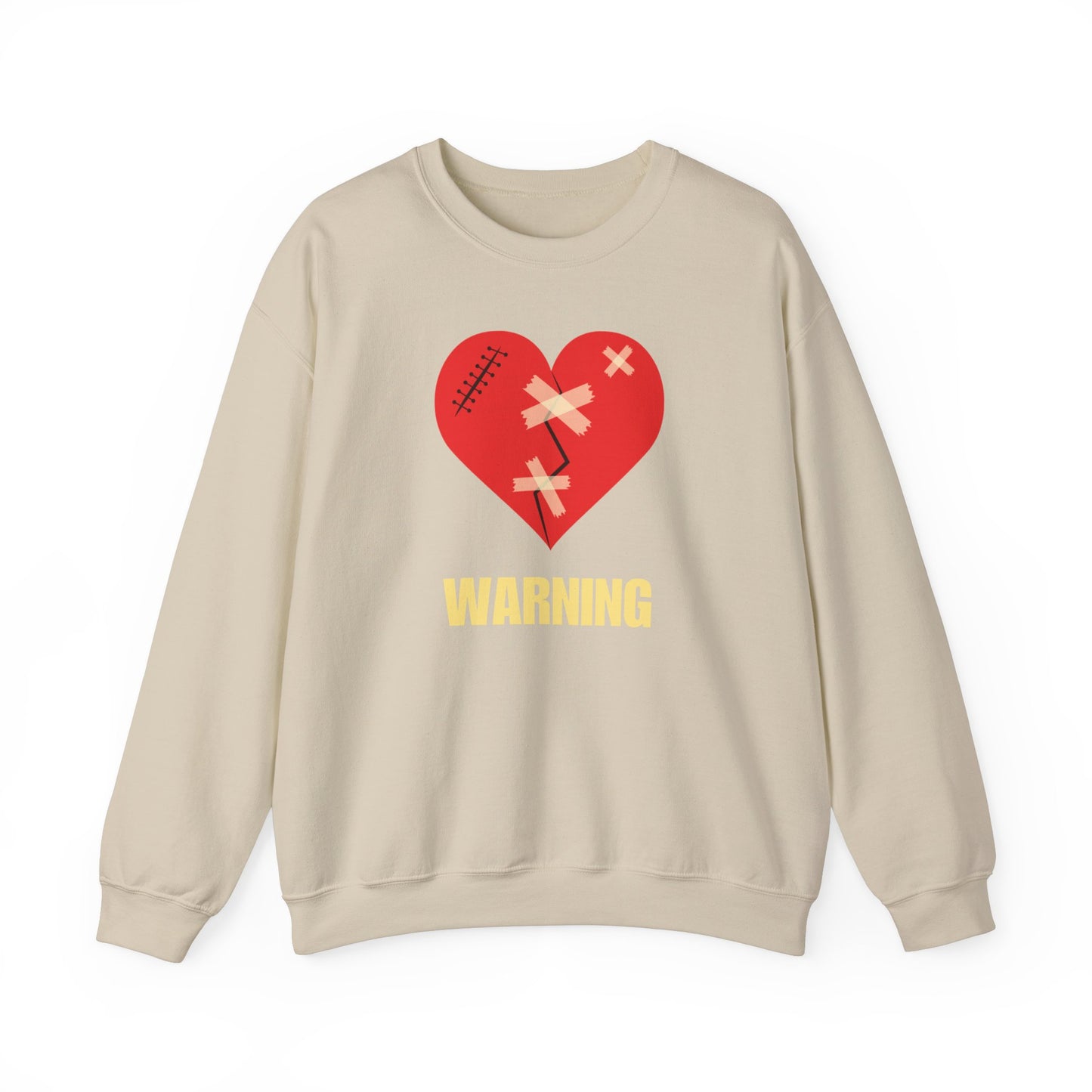 Warning Heartbreak Unisex Heavy Blend™ Crewneck Sweatshirt