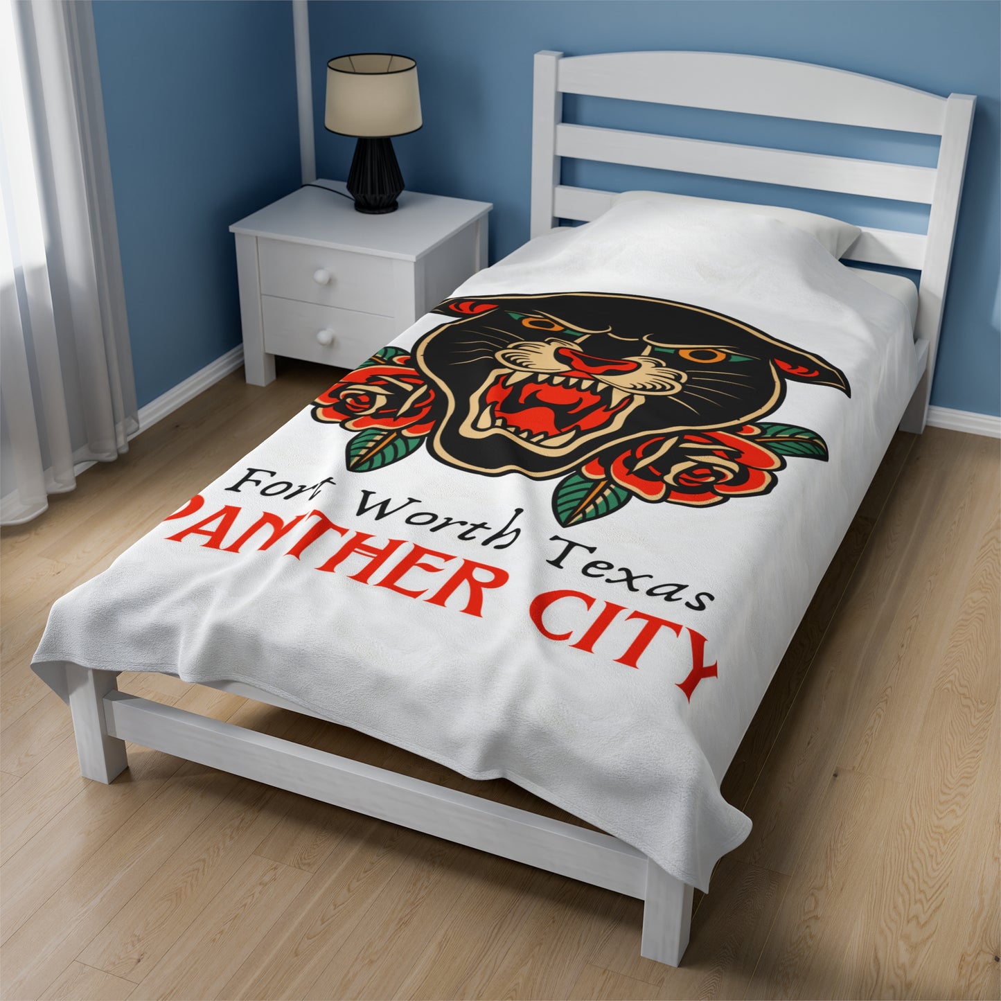 Panther City Velveteen Plush Blanket