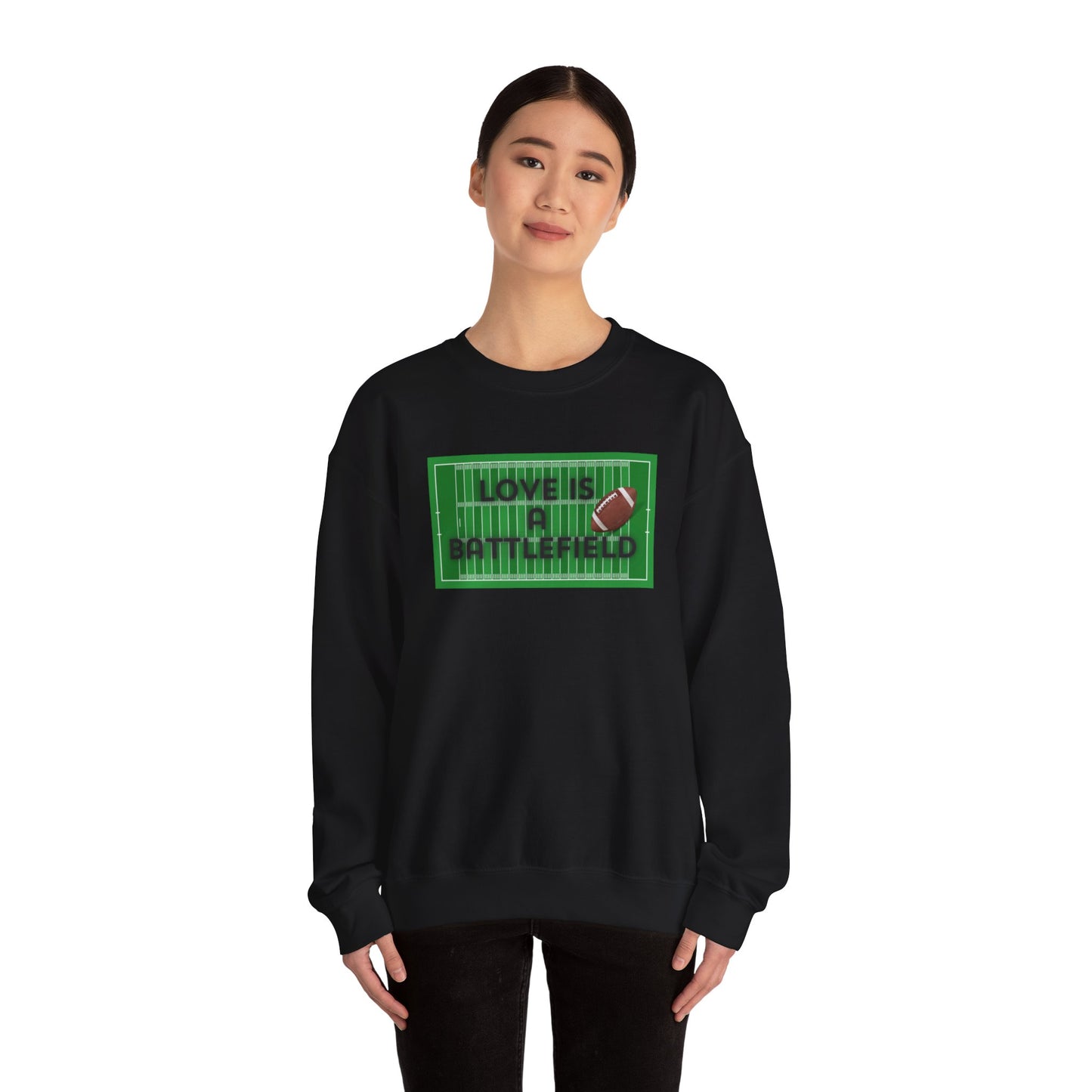 Love is a Battlefield Unisex Heavy Blend™ Crewneck Sweatshirt