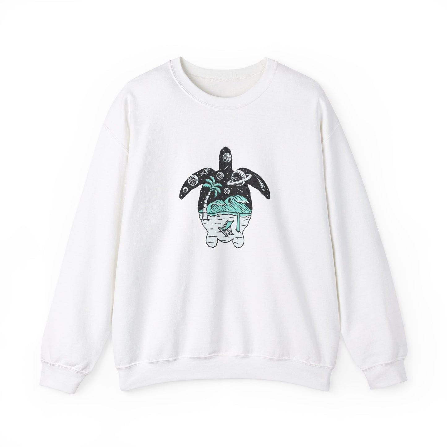 Space Turtle Unisex Heavy Blend™ Crewneck Sweatshirt