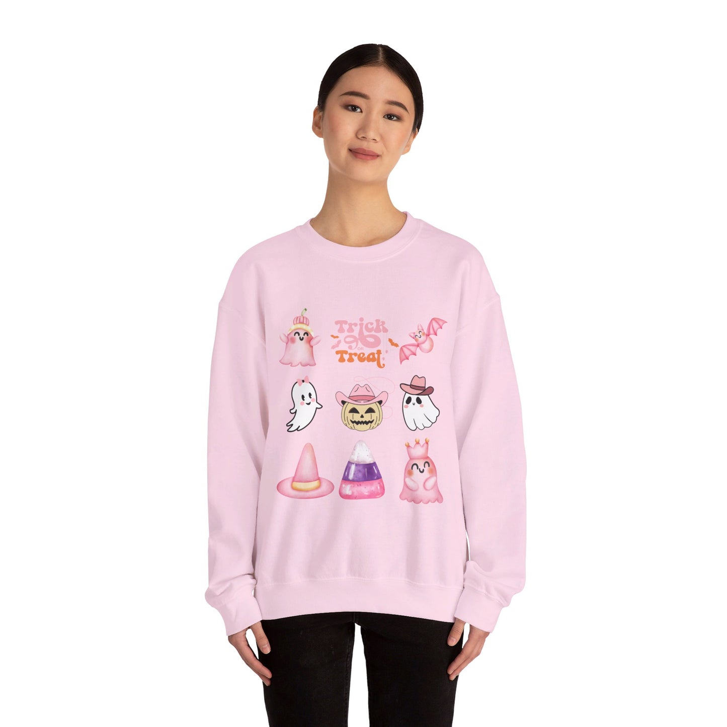 Trick or Treat Friends Unisex Heavy Blend™ Crewneck Sweatshirt