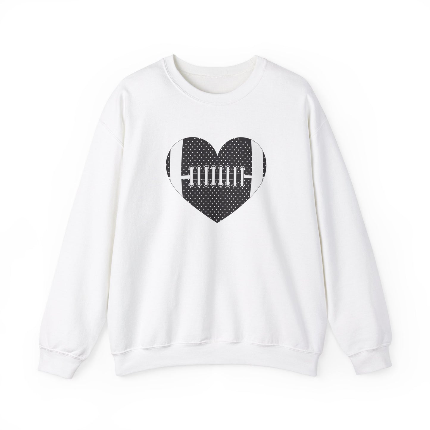 Football Heart Unisex Heavy Blend™ Crewneck Sweatshirt