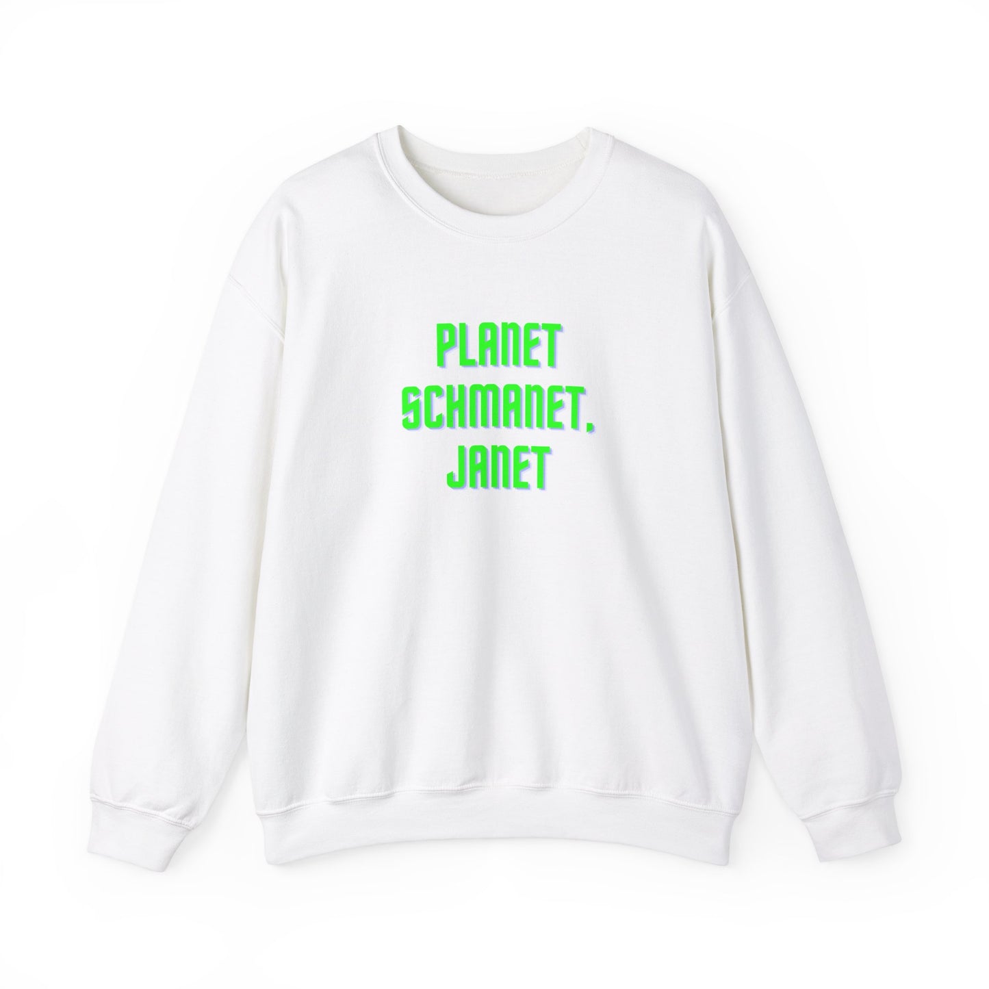 Planet Schmanet Janet Unisex Heavy Blend™ Crewneck Sweatshirt