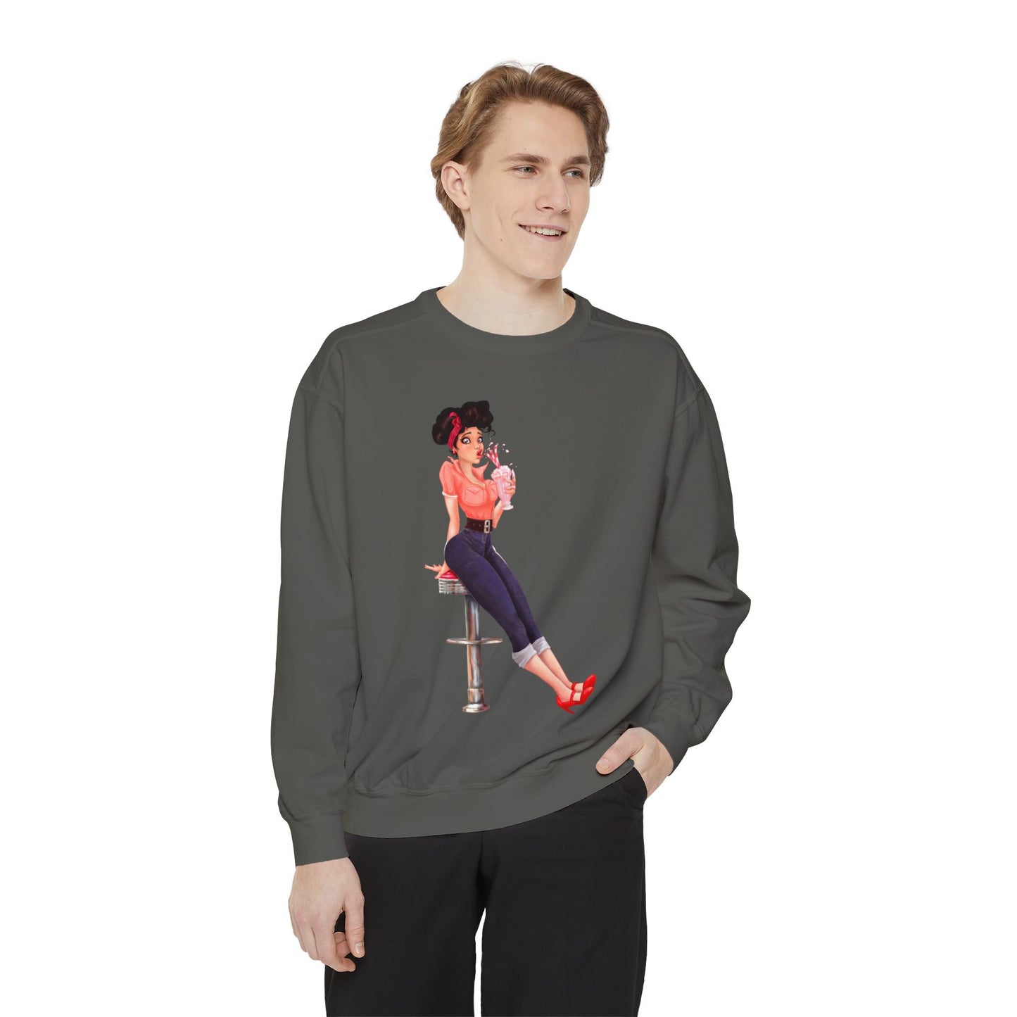 Pinup Unisex Garment-Dyed Sweatshirt