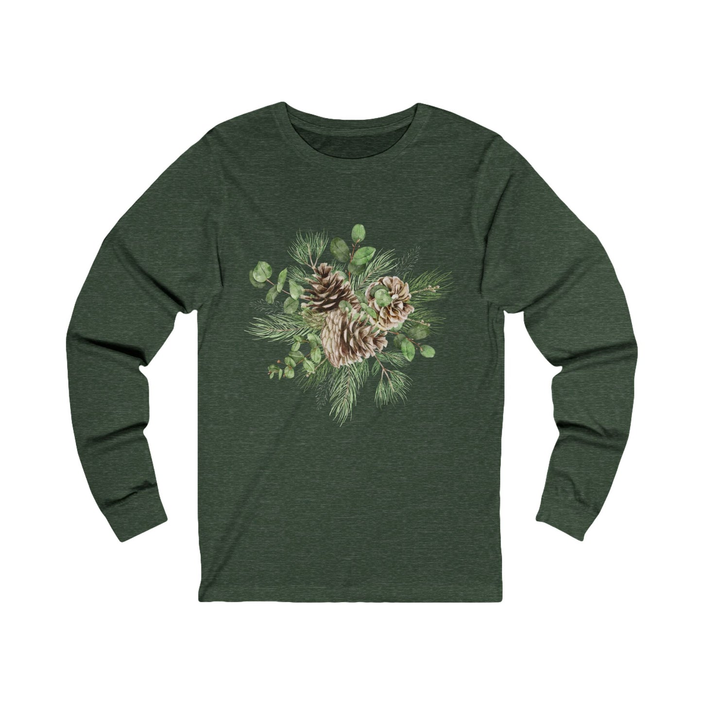 Winter Pinecones Unisex Jersey Long Sleeve Tee