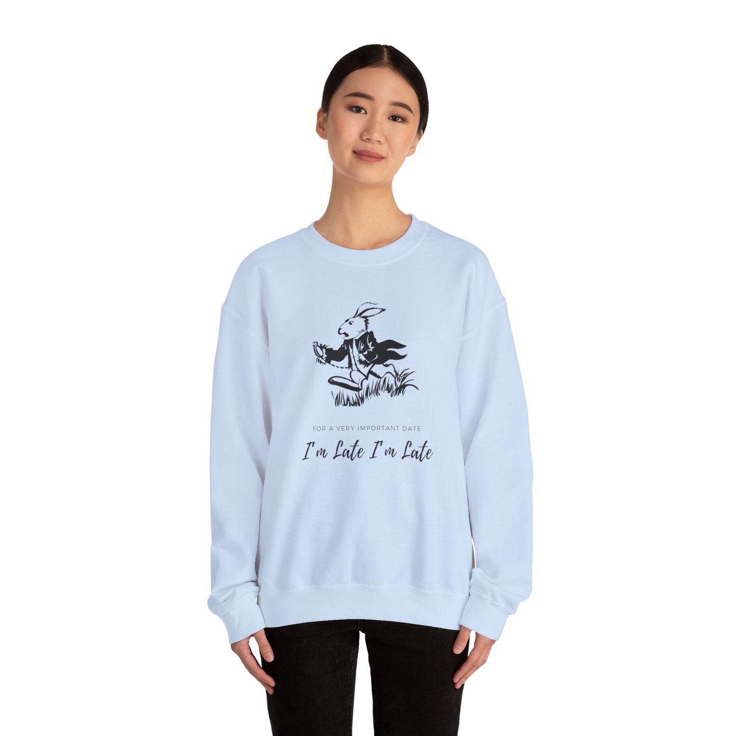 I’m Late Unisex Heavy Blend™ Crewneck Sweatshirt