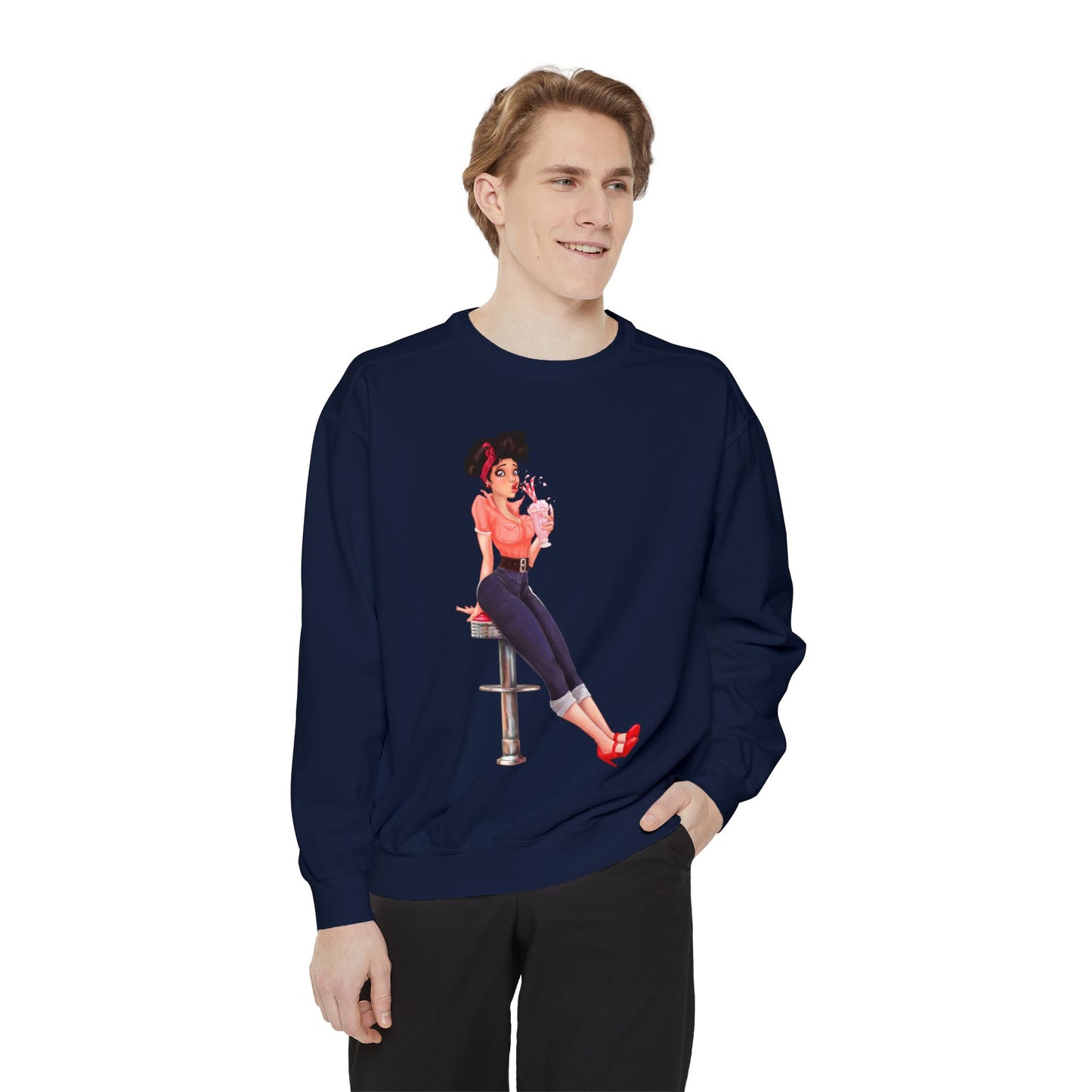 Pinup Unisex Garment-Dyed Sweatshirt