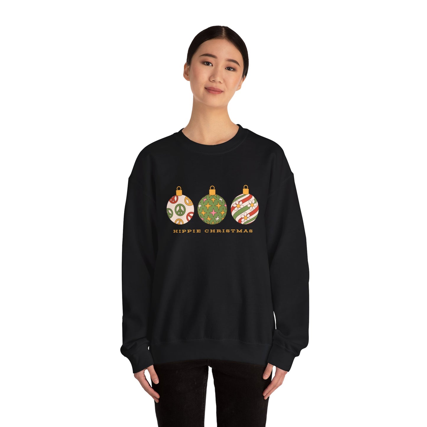 Hippie Christmas Unisex Heavy Blend™ Crewneck Sweatshirt