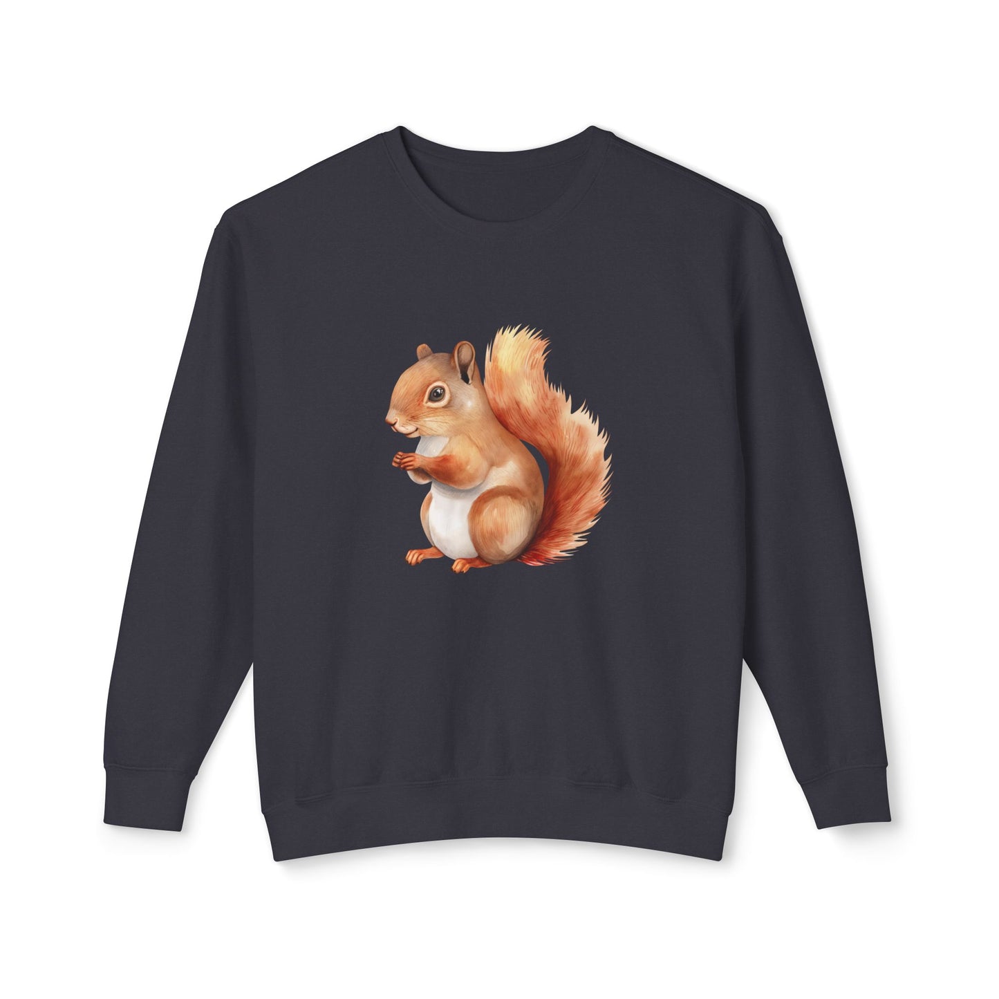 Squirrel Unisex Lightweight Crewneck Sweatshirt