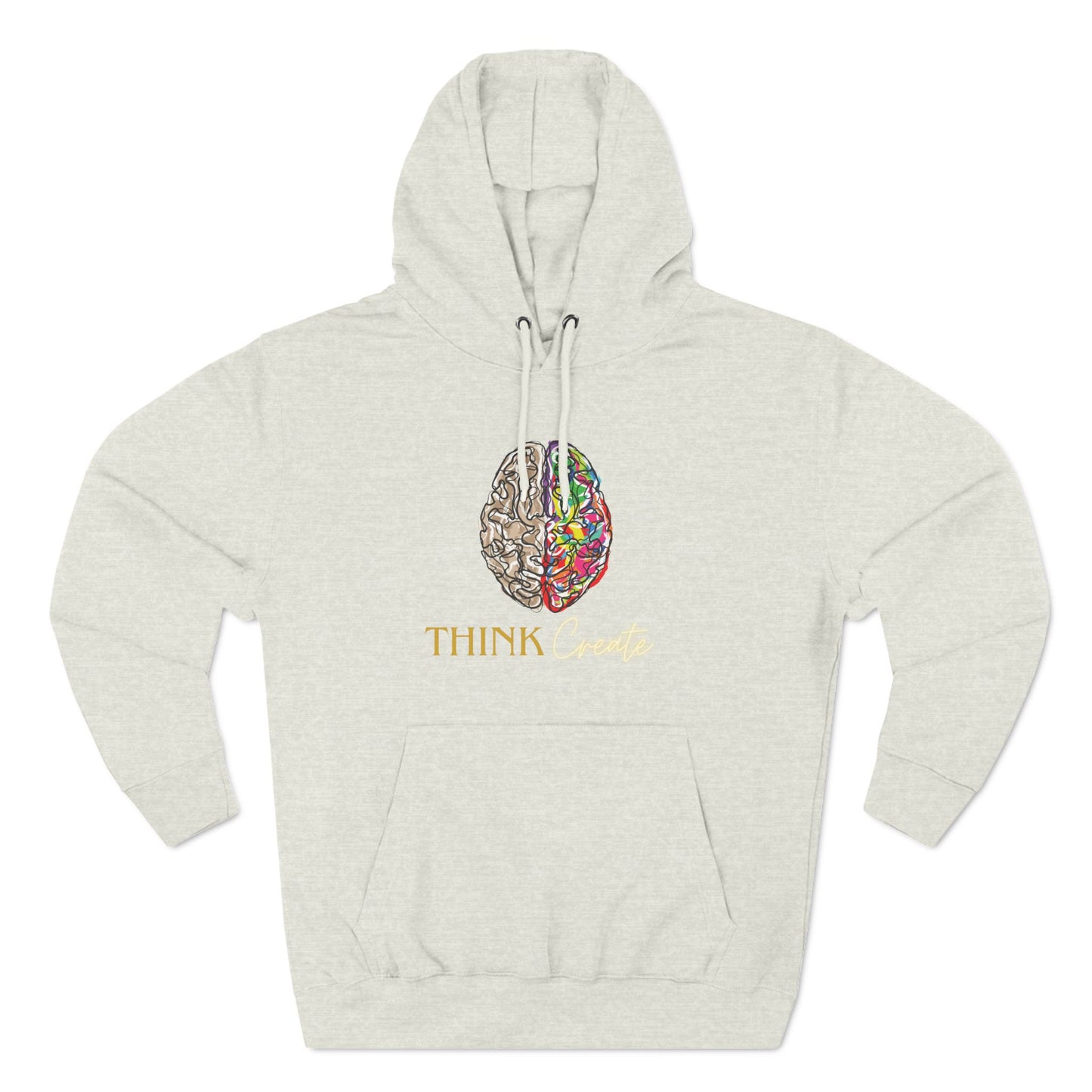 Think Create Three-Panel Fleece Hoodie