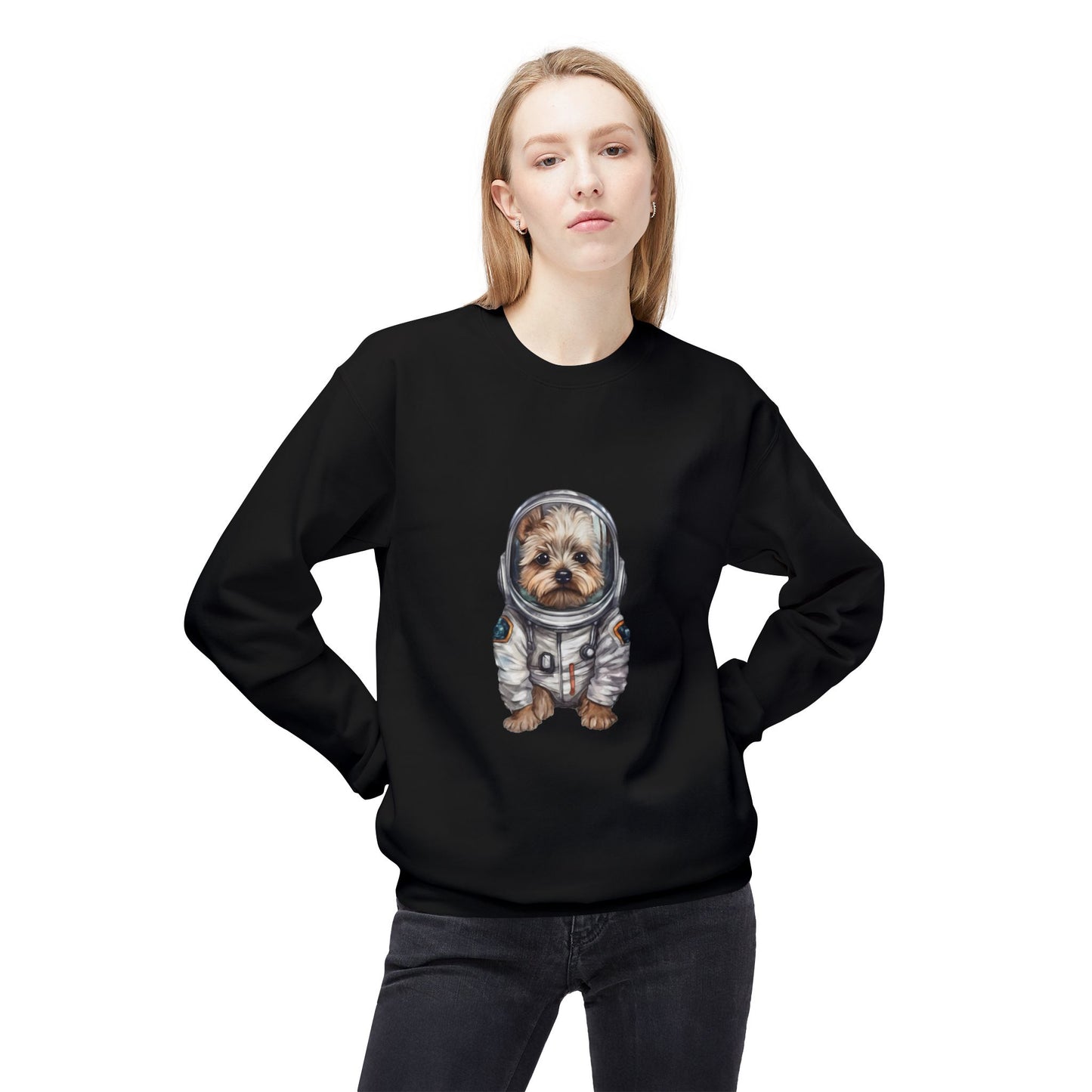 Yorky Space Unisex Midweight Softstyle Fleece Crewneck Sweatshirt