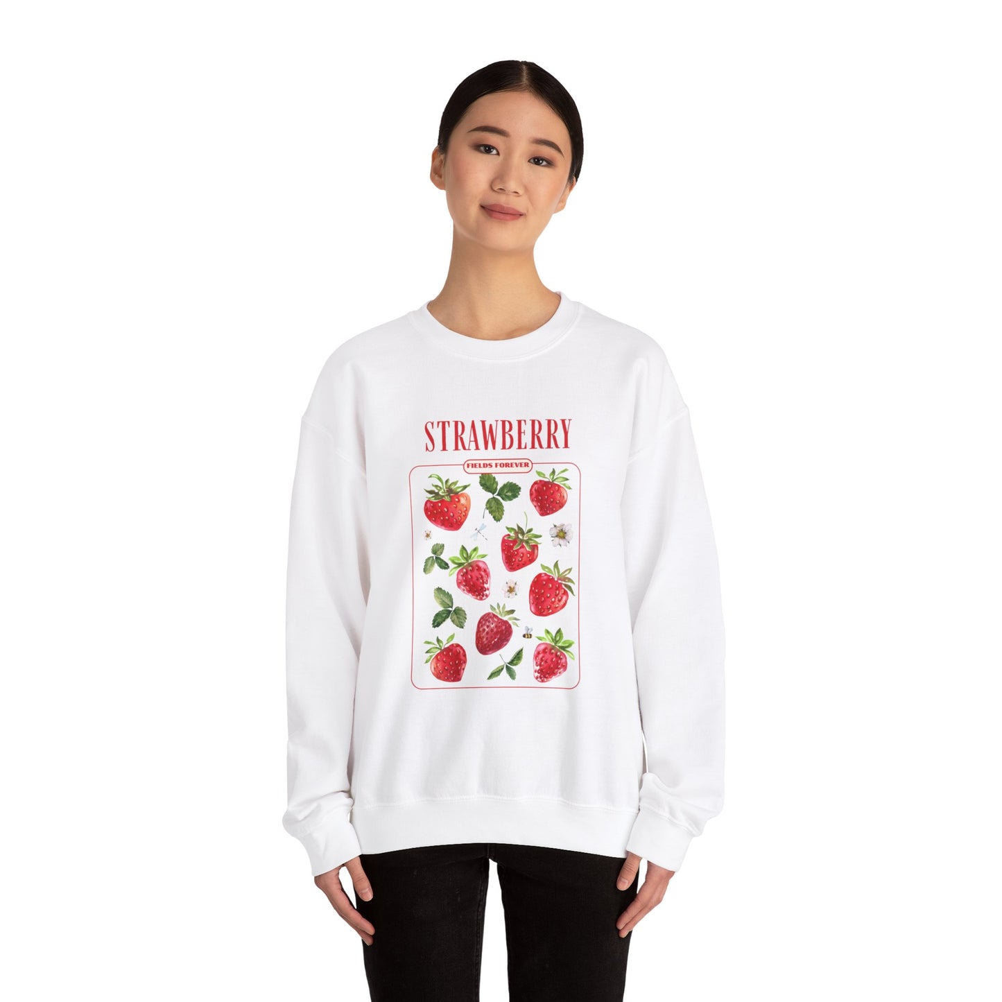 Strawberry Fields Unisex Heavy Blend™ Crewneck Sweatshirt