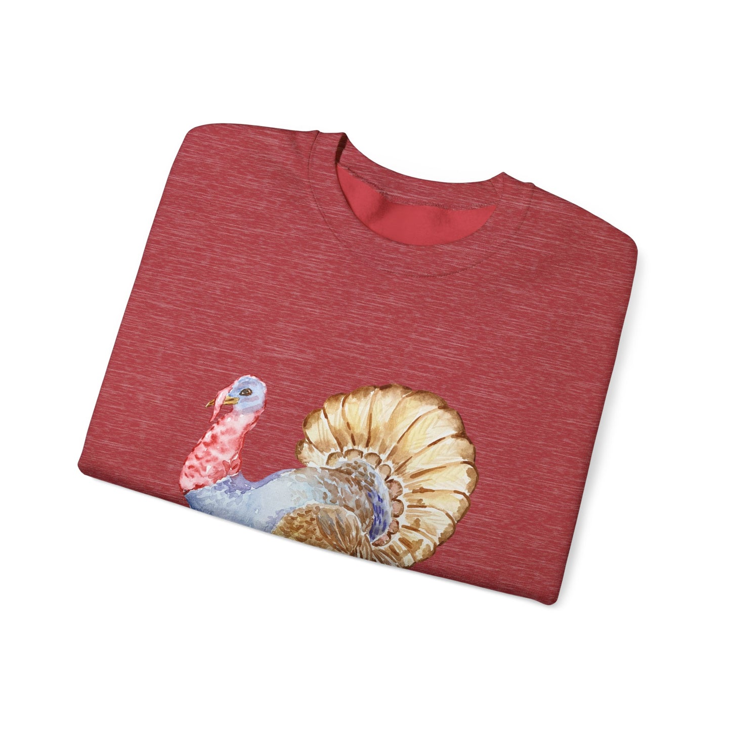 Watercolor Turkey Unisex Heavy Blend™ Crewneck Sweatshirt