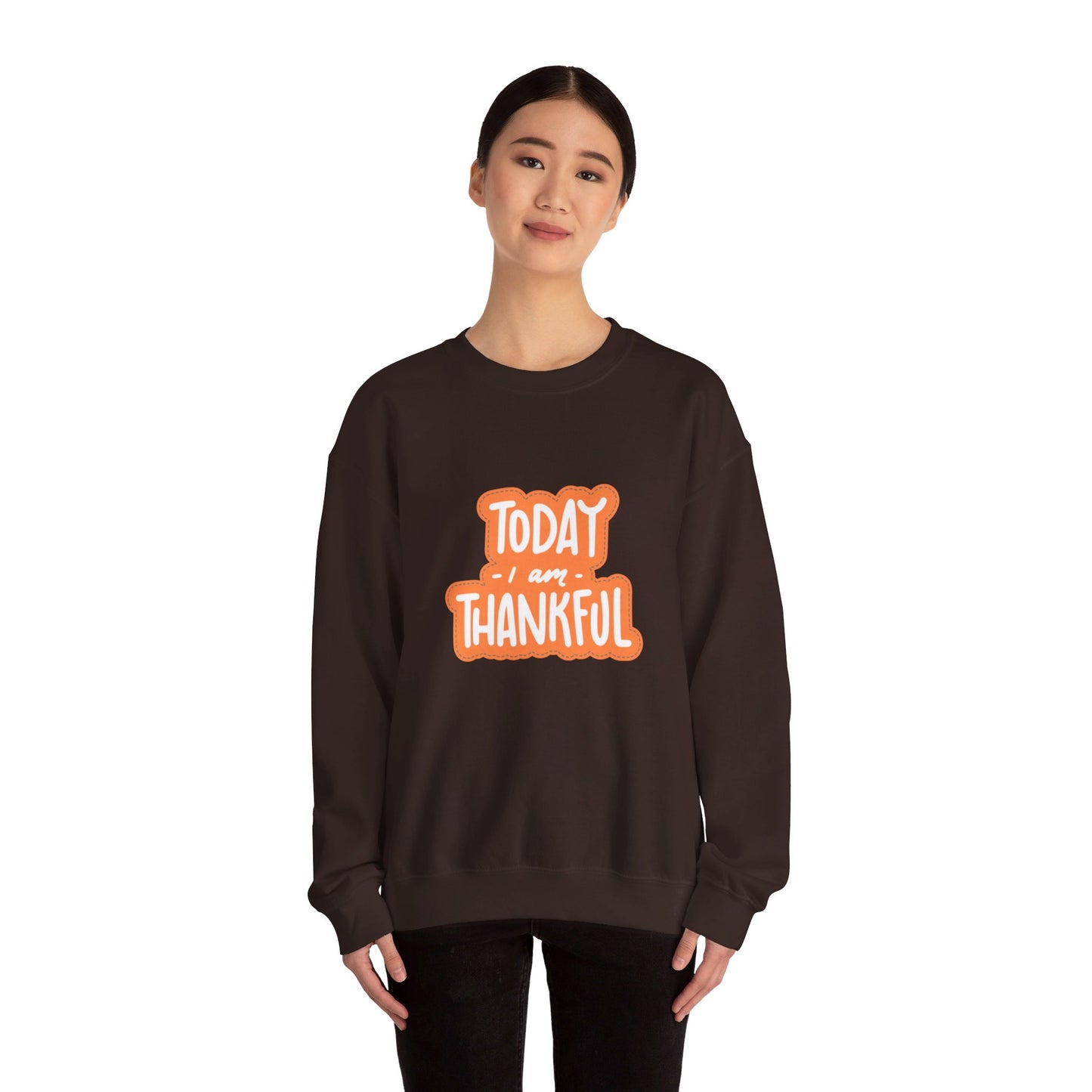 Today Thankful Unisex Heavy Blend™ Crewneck Sweatshirt