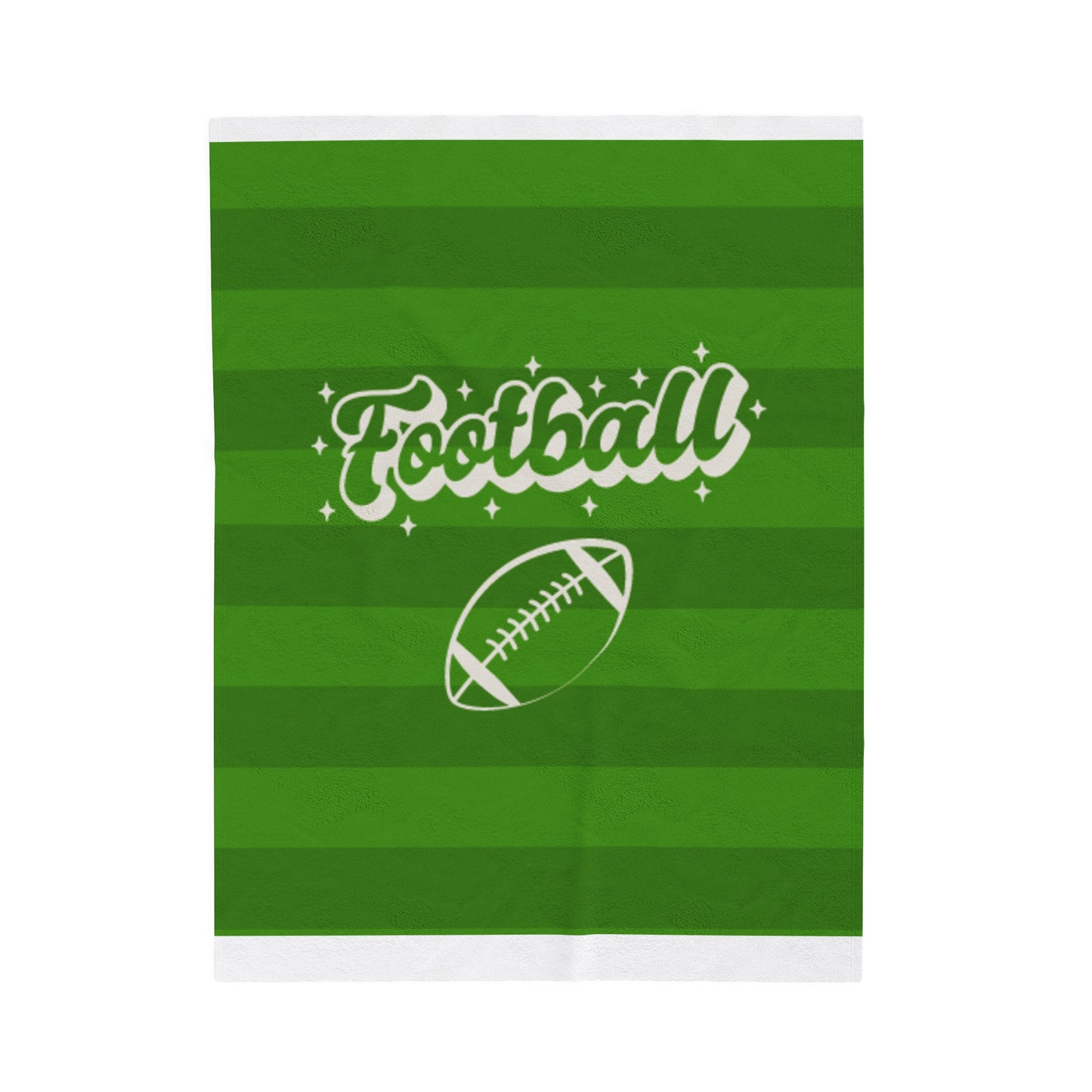 Football Field Velveteen Plush Blanket