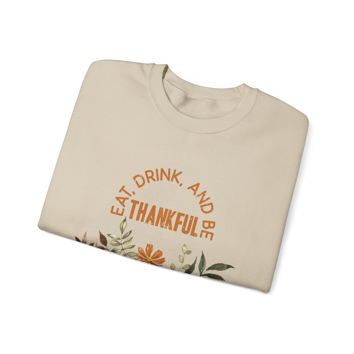 Eat Drink Thankful Unisex Heavy Blend™ Crewneck Sweatshirt