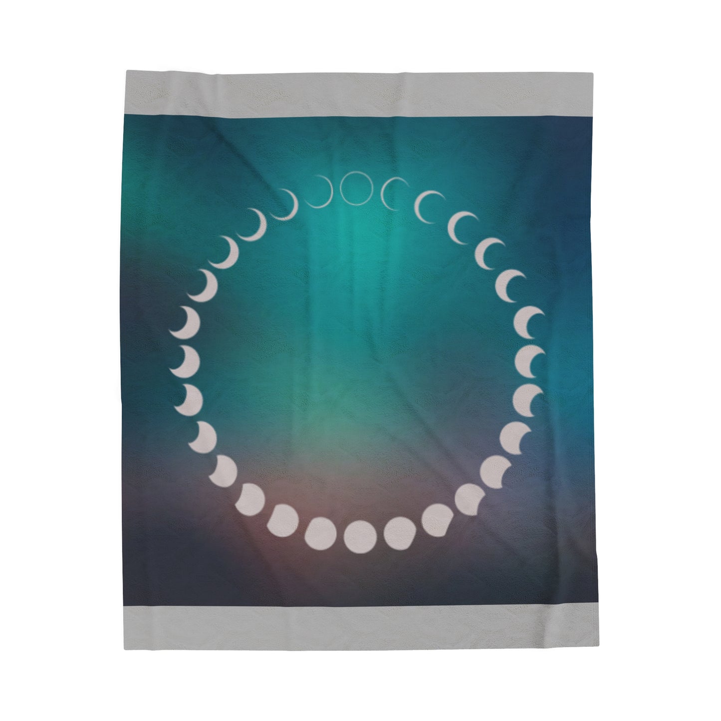 Moon Phases Velveteen Plush Blanket