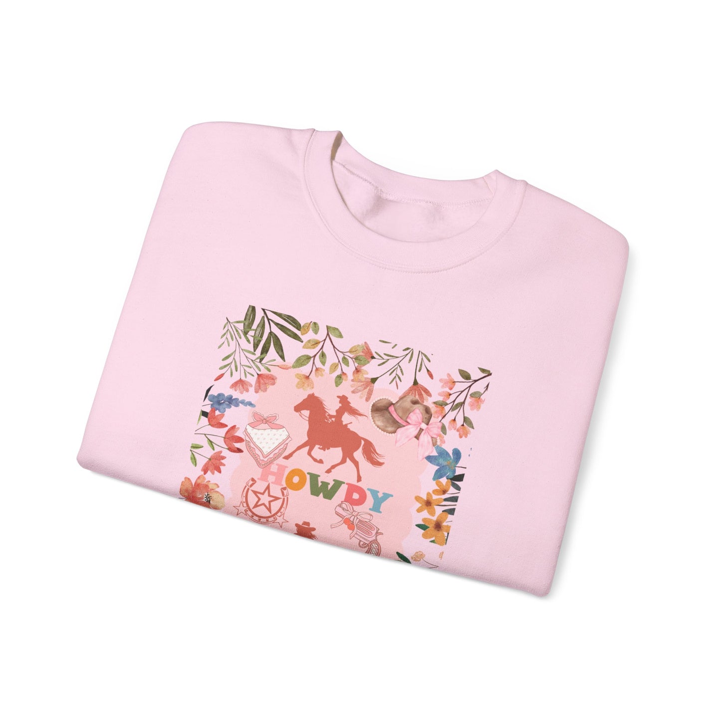 Howdy Floral Unisex Heavy Blend™ Crewneck Sweatshirt