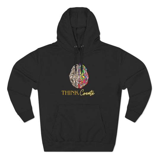 Think Create Three-Panel Fleece Hoodie