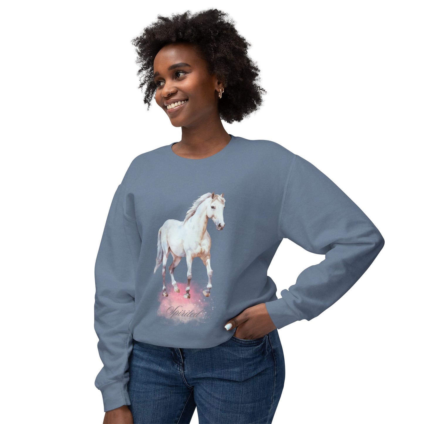 Spirited Unisex Lightweight Crewneck Sweatshirt