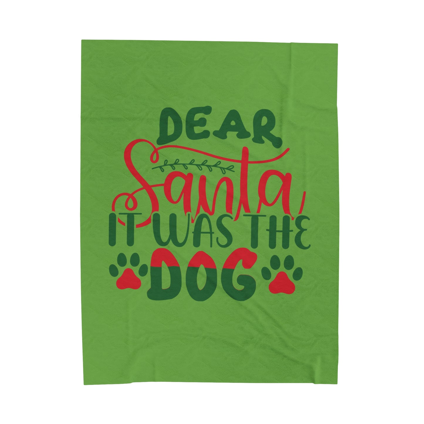 Dear Santa Velveteen Plush Blanket