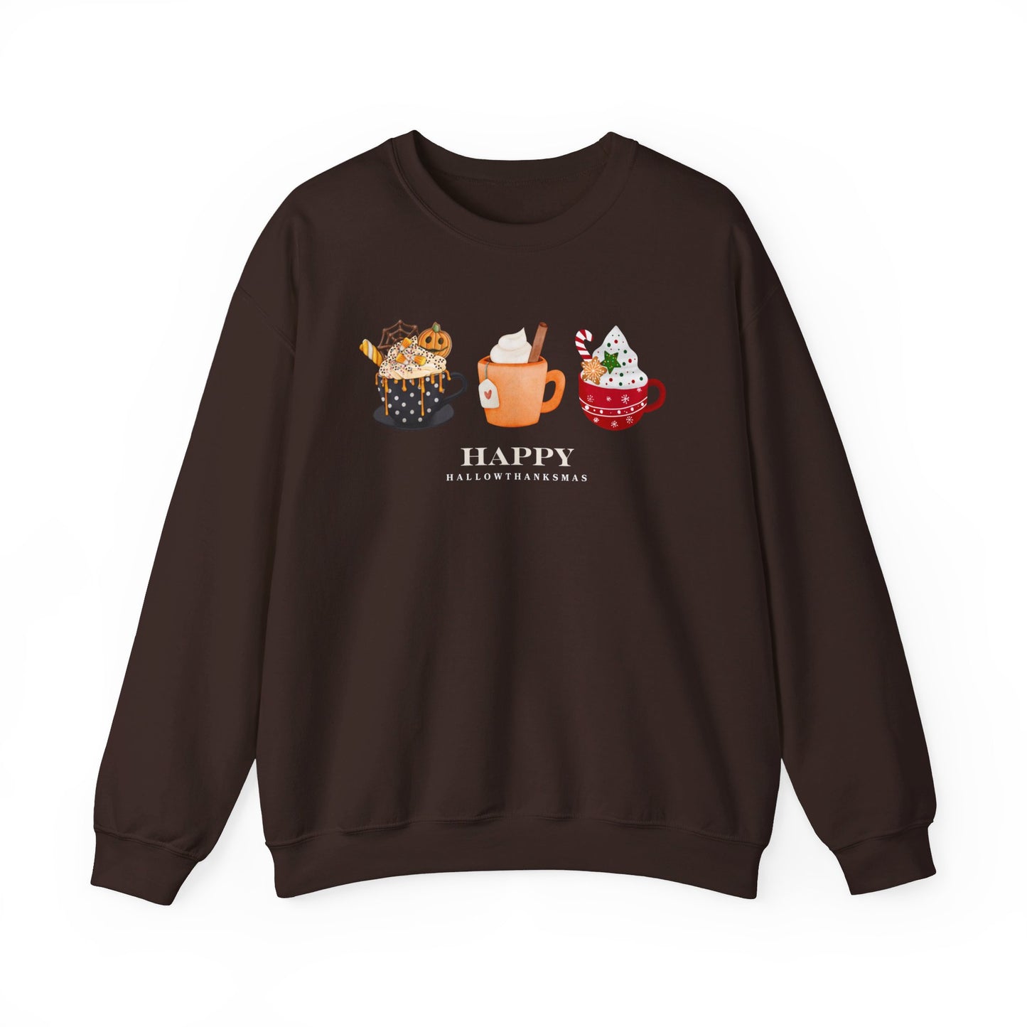 Hallowthanksmas Coffee Unisex Heavy Blend™ Crewneck Sweatshirt