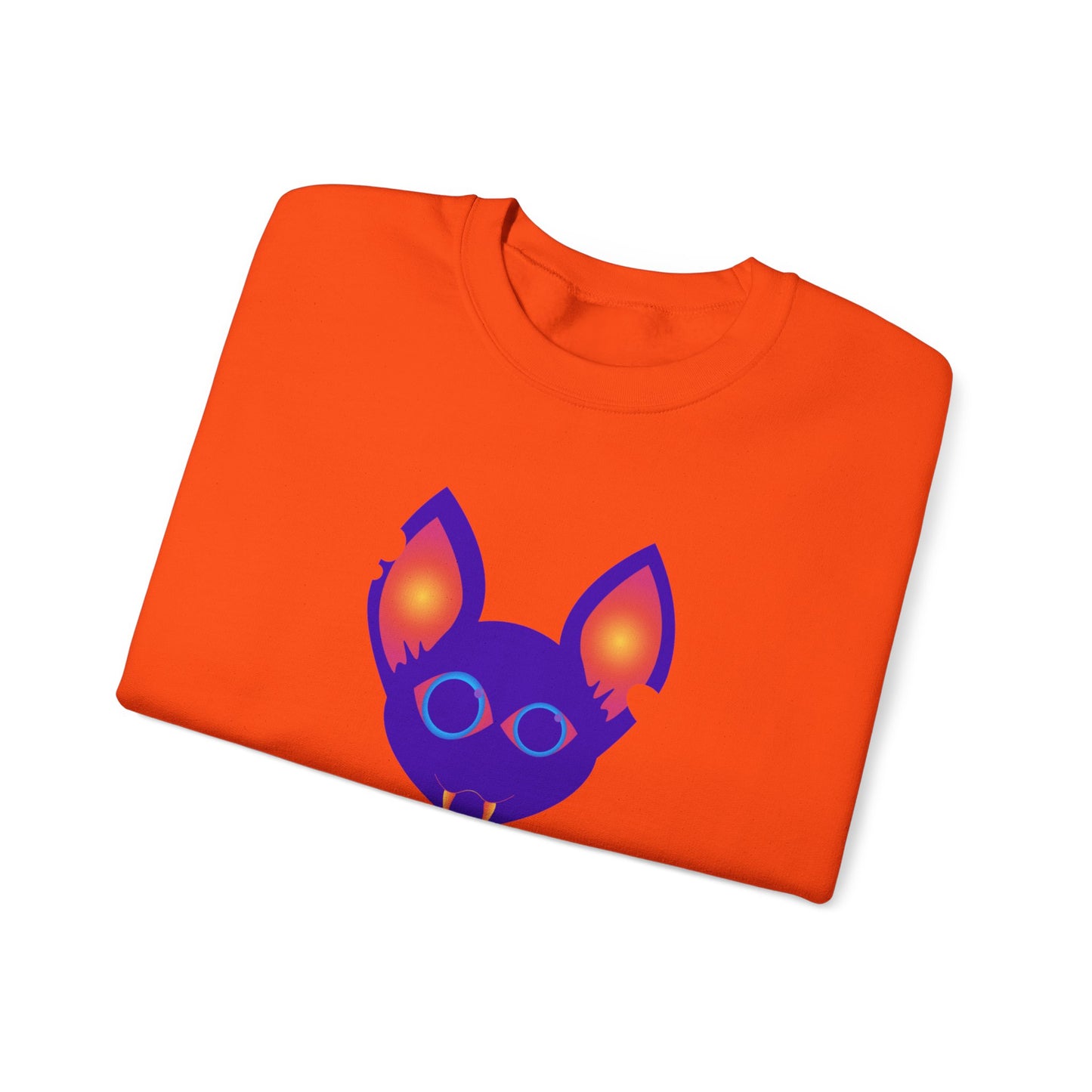 Purple Kitty Unisex Heavy Blend™ Crewneck Sweatshirt