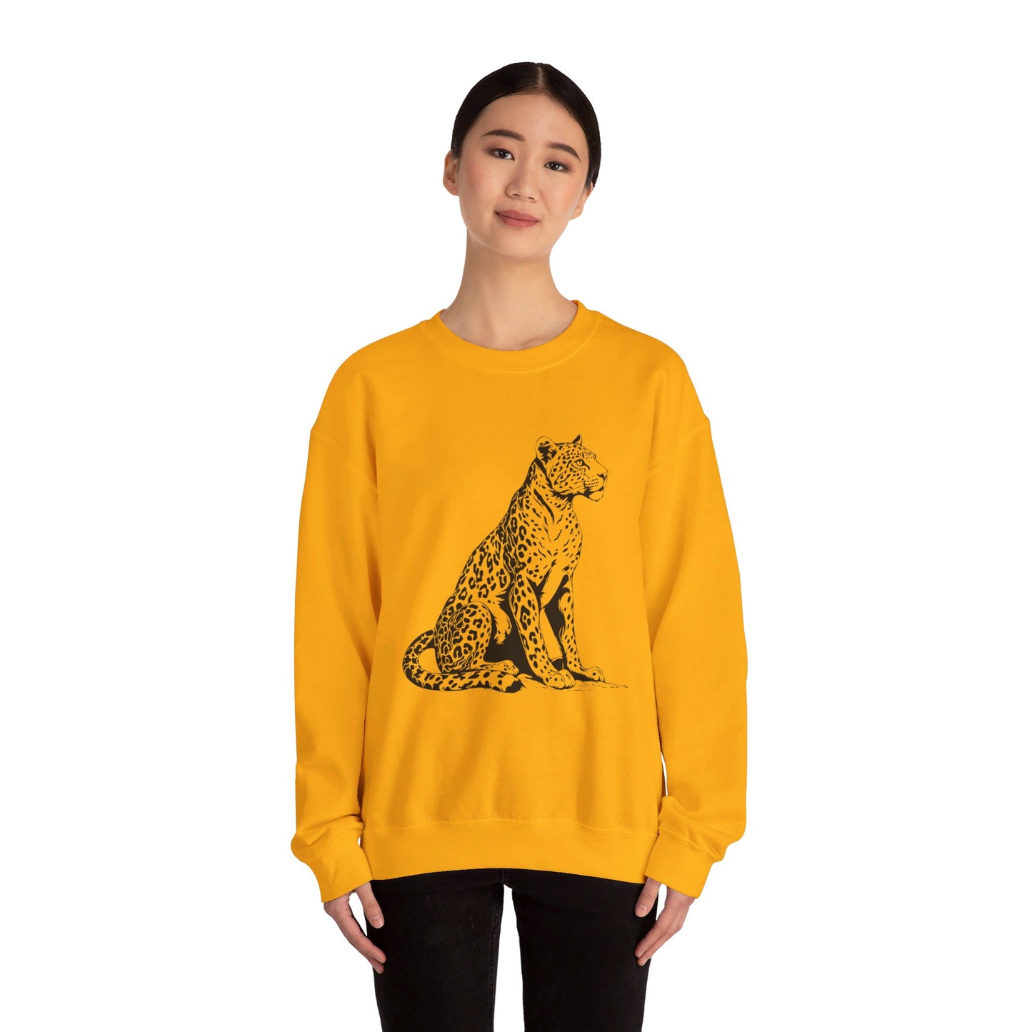 BW Leopard Unisex Heavy Blend™ Crewneck Sweatshirt