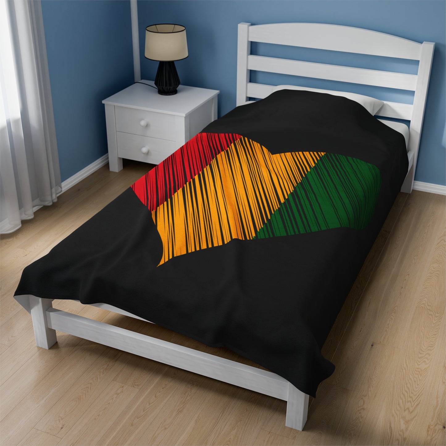 Rasta Love Velveteen Plush Blanket