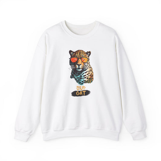 Sup Cat Unisex Heavy Blend™ Crewneck Sweatshirt