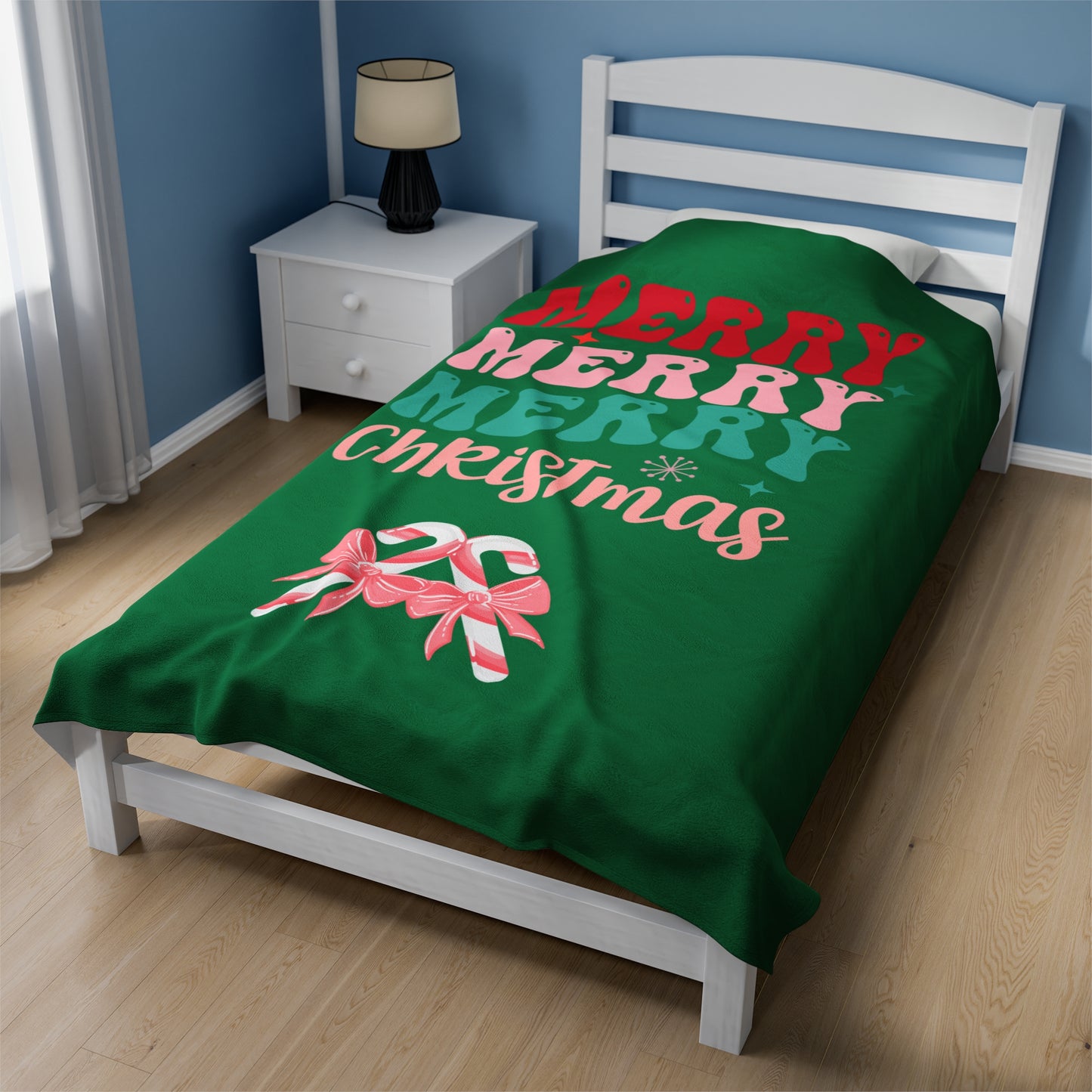 Merry Merry Velveteen Plush Blanket