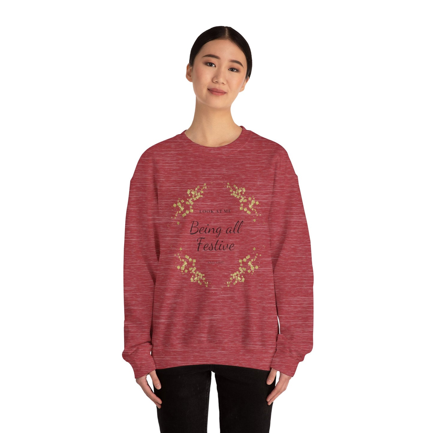 Festive and Shit Unisex Heavy Blend™ Crewneck Sweatshirt