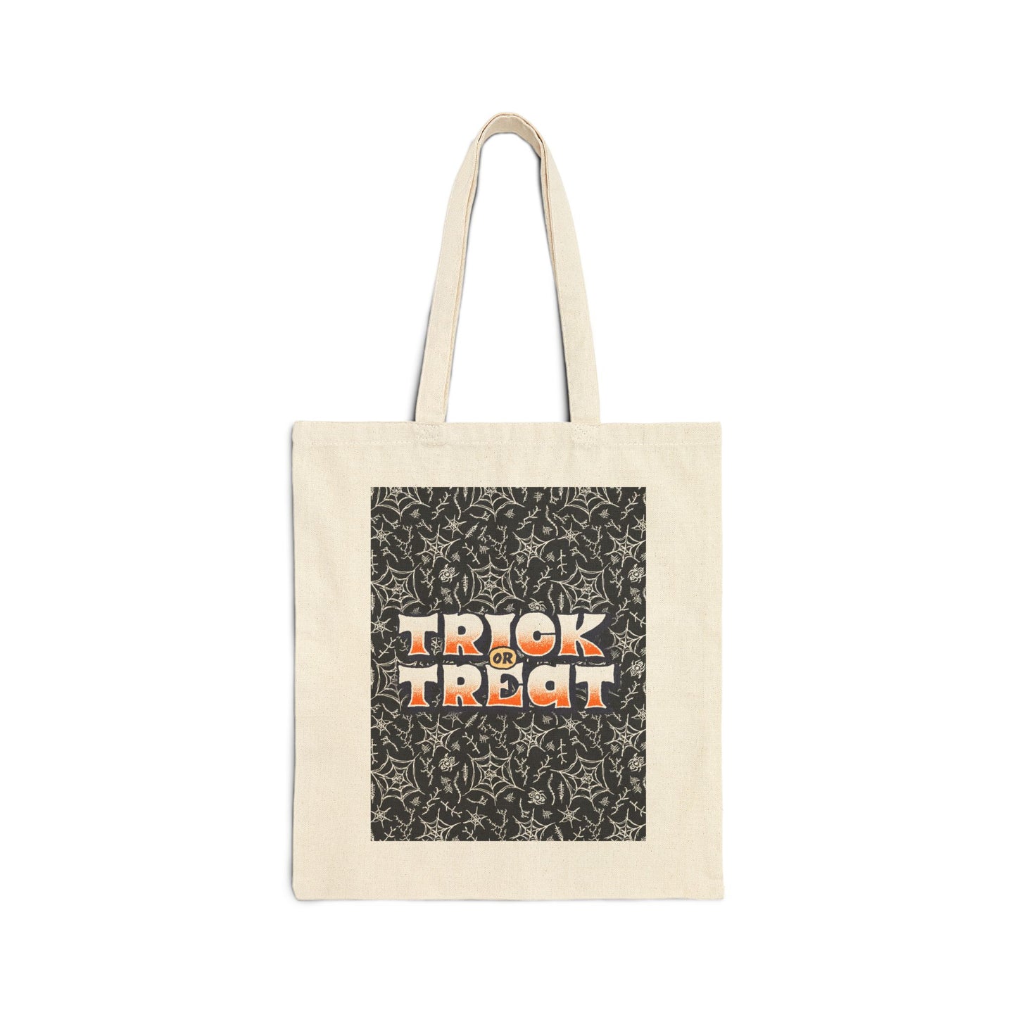 Webs Trick or Treat Cotton Canvas Tote Bag