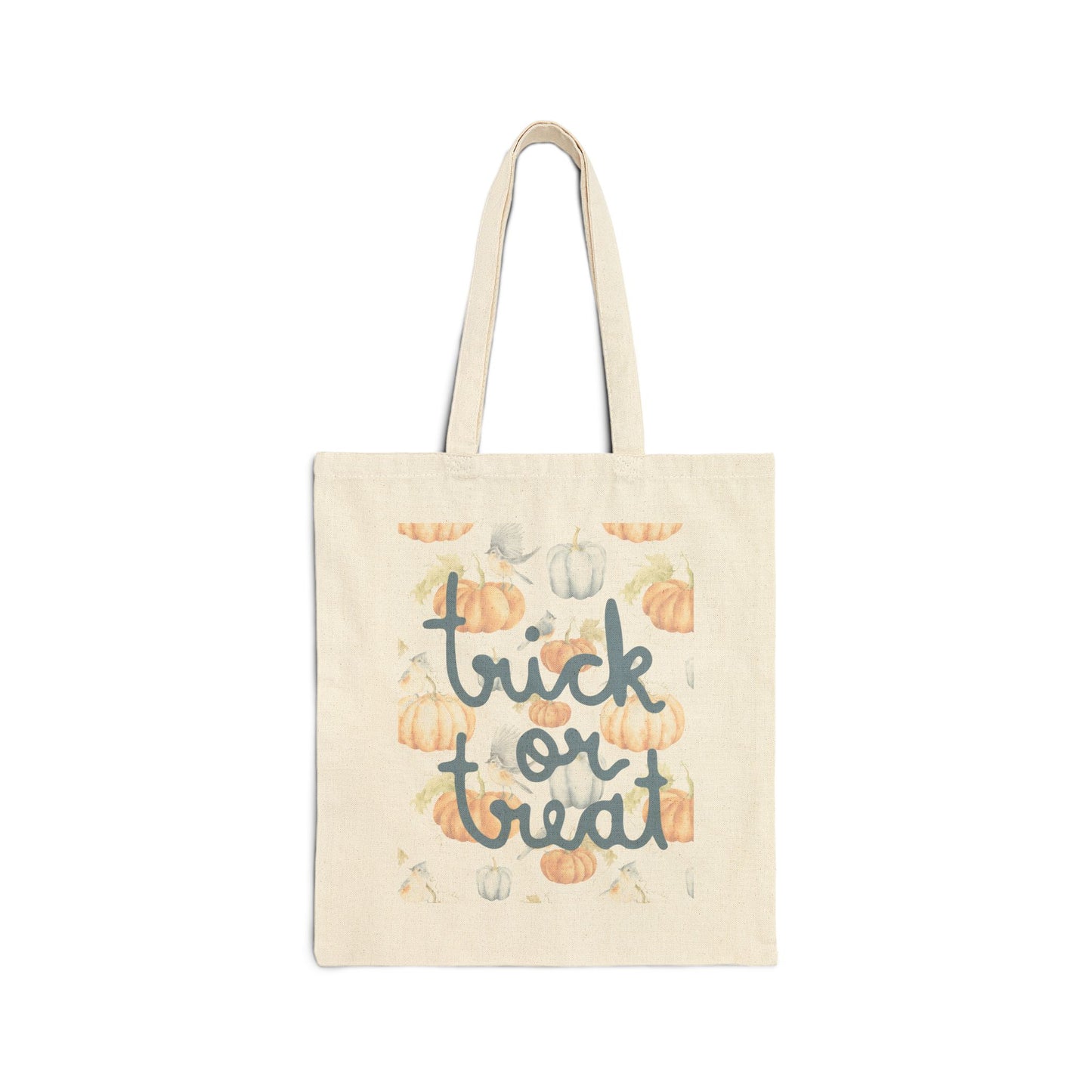 Sweet Pumpkins Trick or Treat Cotton Canvas Tote Bag