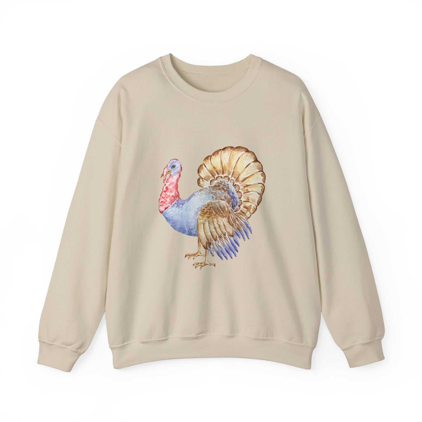 Watercolor Turkey Unisex Heavy Blend™ Crewneck Sweatshirt