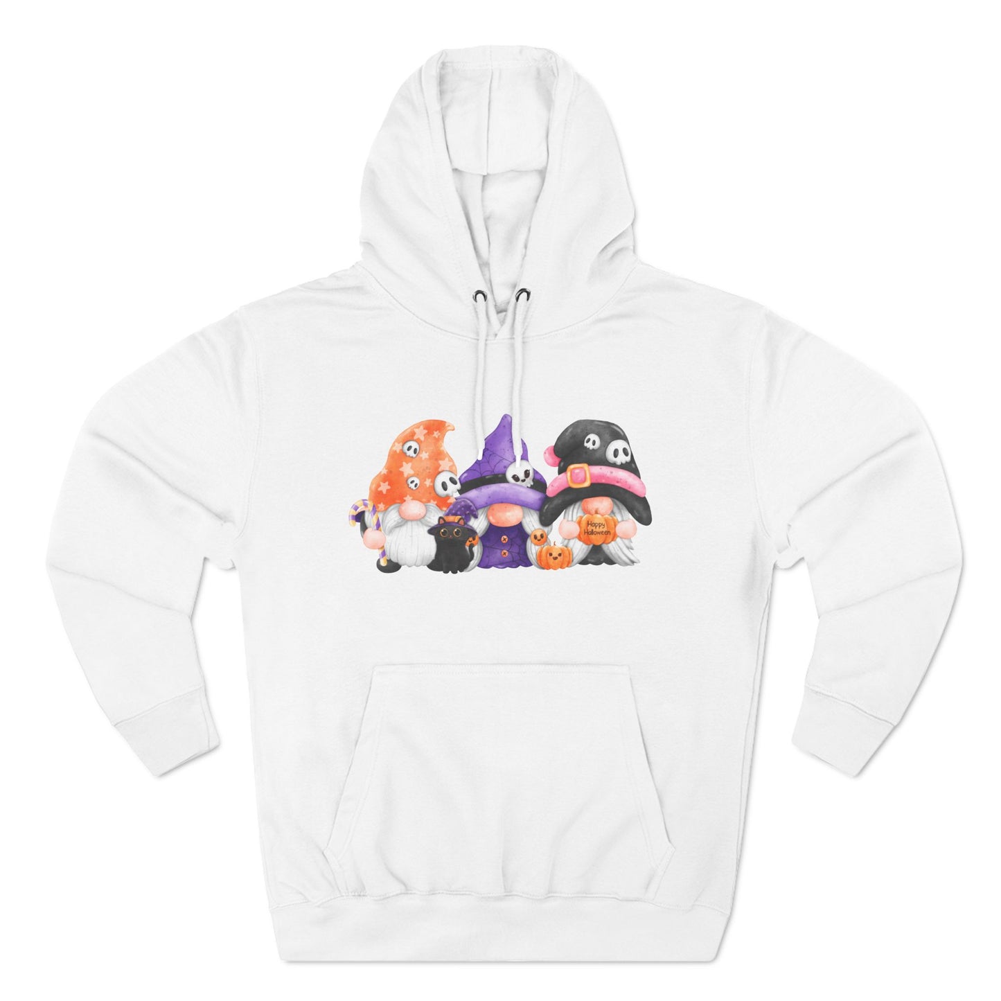 Hallow Gnomies Three-Panel Fleece Hoodie