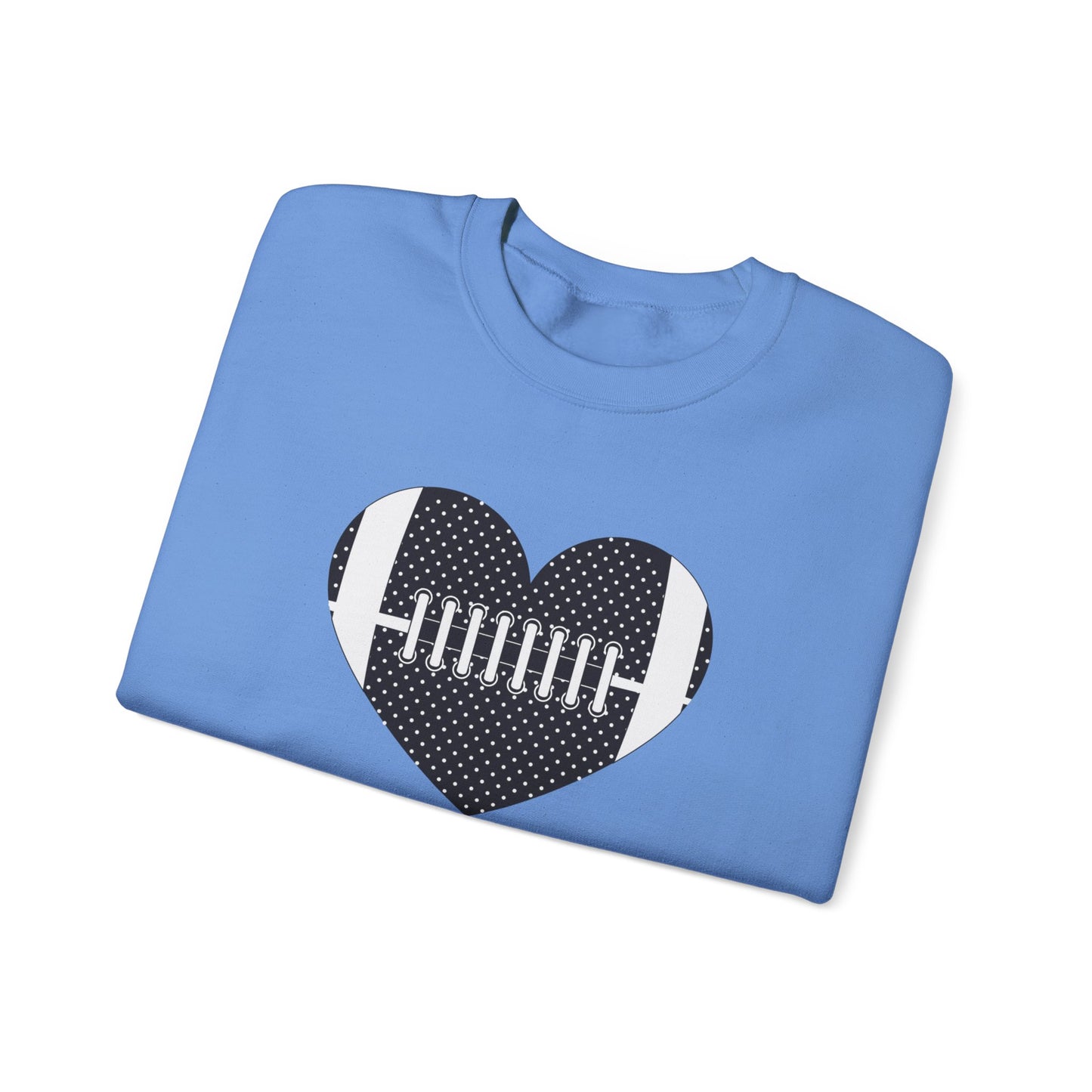 Football Heart Unisex Heavy Blend™ Crewneck Sweatshirt