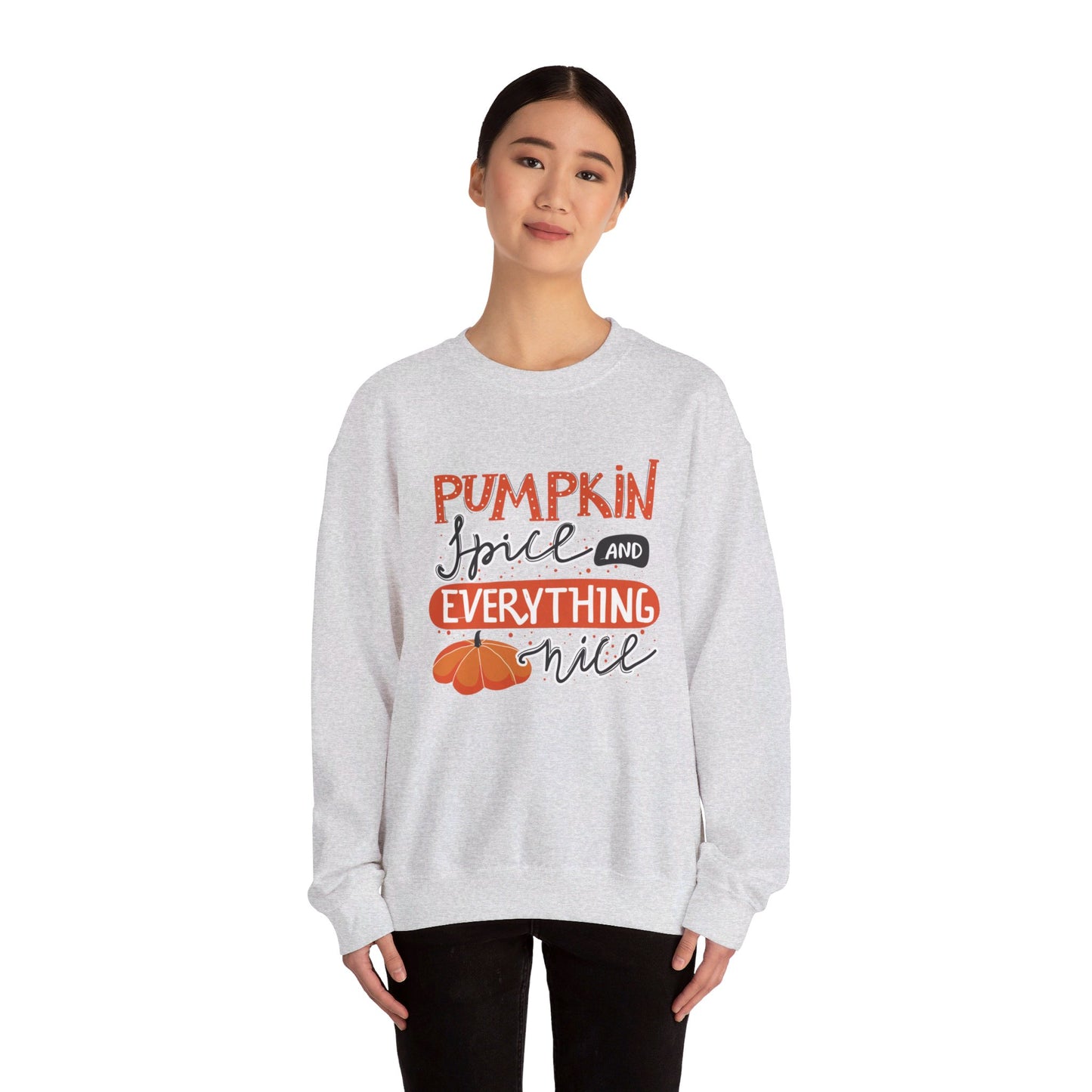 Pumpkin Spice & Everything Nice Unisex Heavy Blend™ Crewneck Sweatshirt